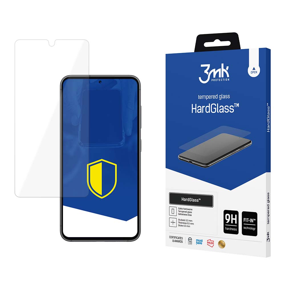 Hærdet glas 9H 3mk HardGlass™ til Samsung Galaxy S23 5G