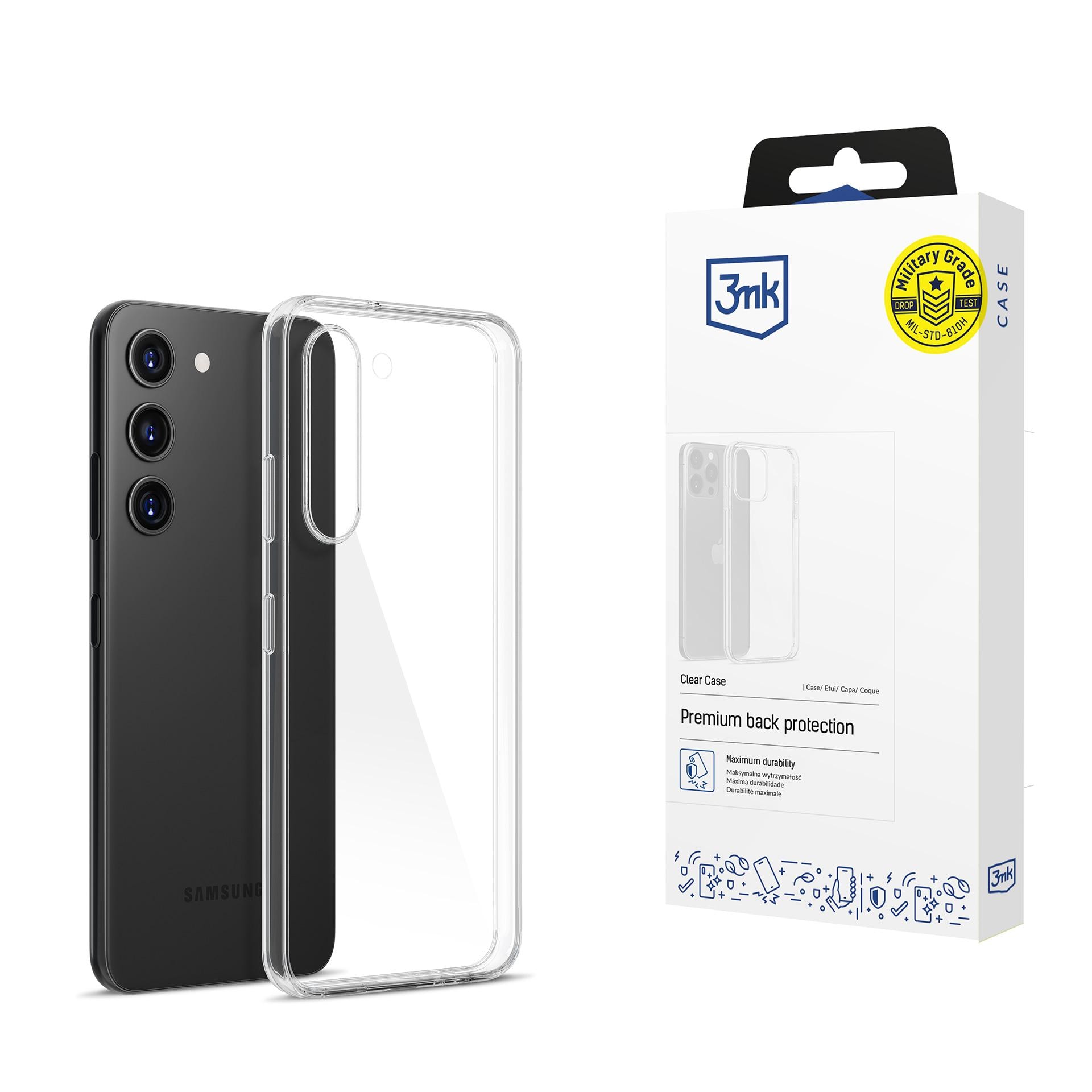 3mk gennemsigtigt cover til Samsung Galaxy S23 5G – gennemsigtigt