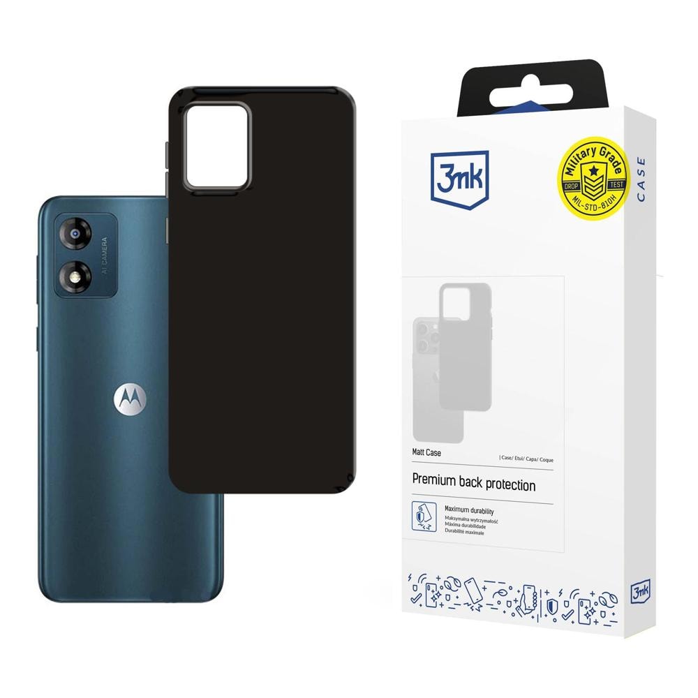 3mk mat etui til Motorola Moto E13 – Sort