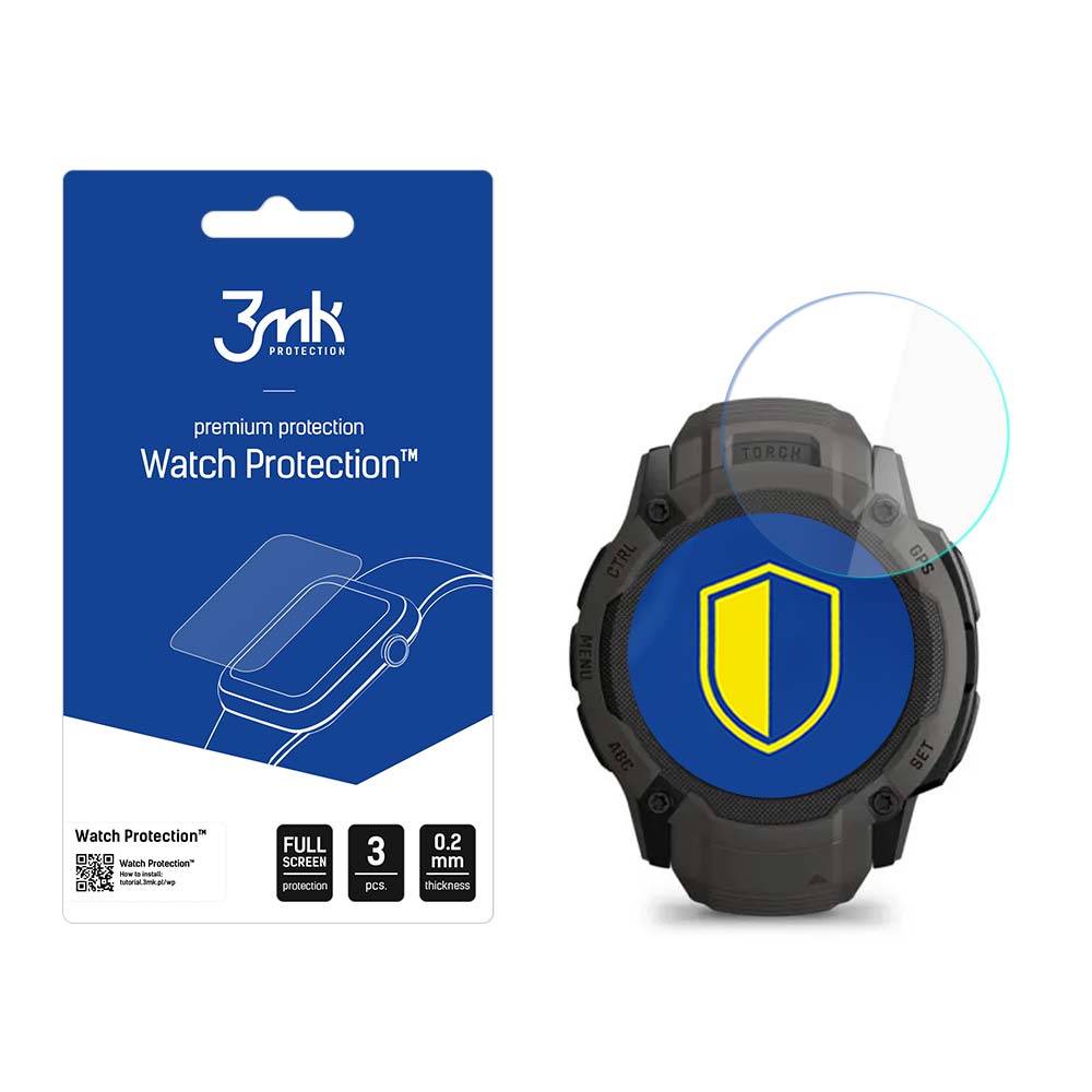 3mk Watch Protection™ v. FlexibleGlass hybridglas til Garmin Instinct 2X