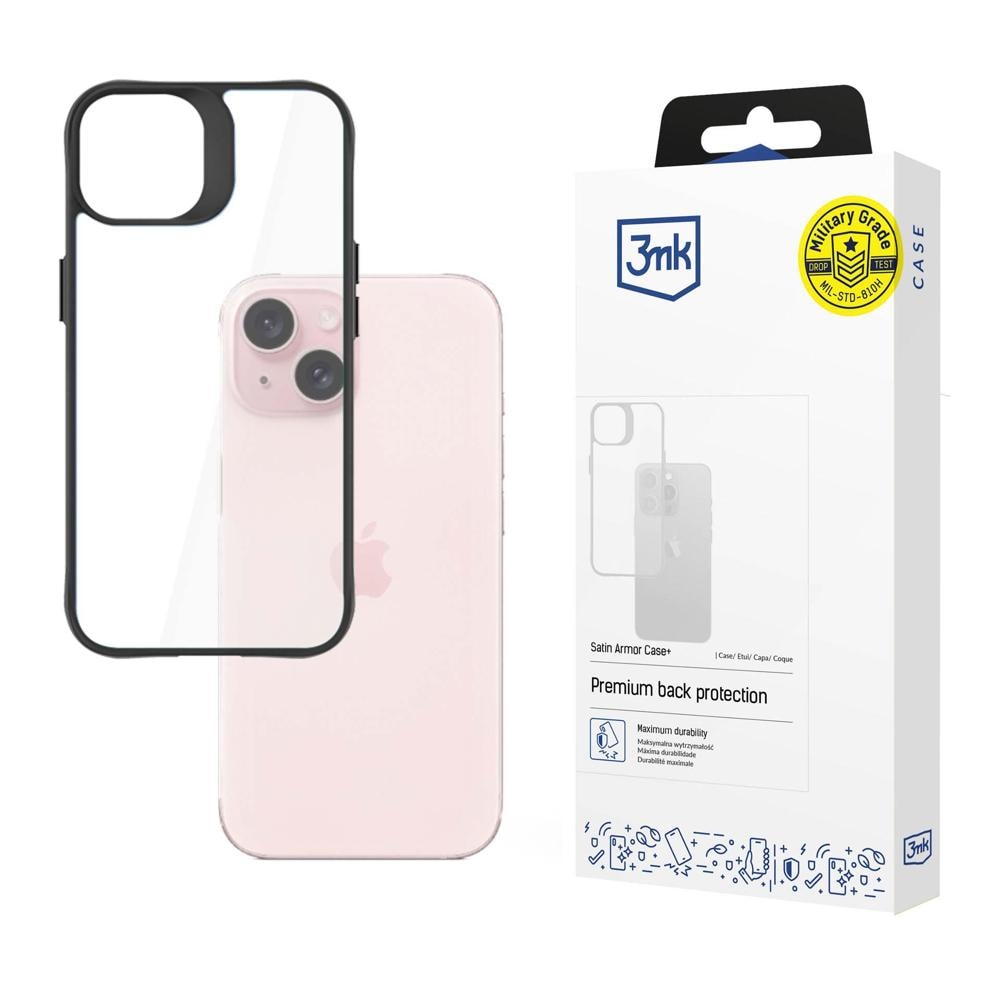 Apple iPhone 15 Plus – 3mk Satin Armor-etui+