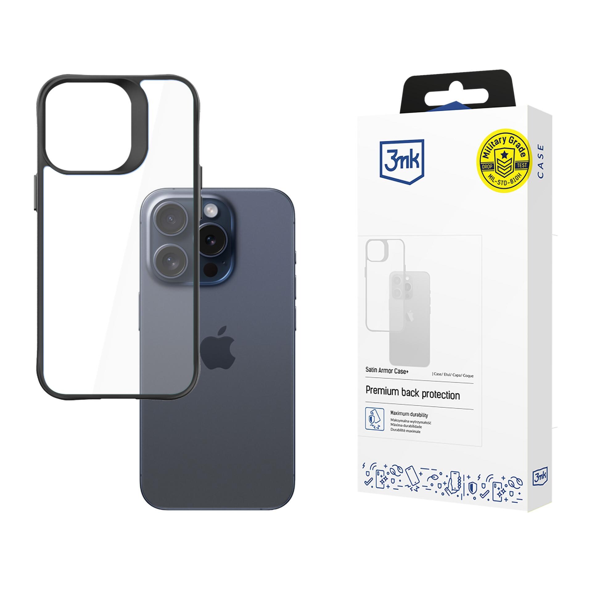 Apple iPhone 15 Pro – 3mk Satin Armor-etui+