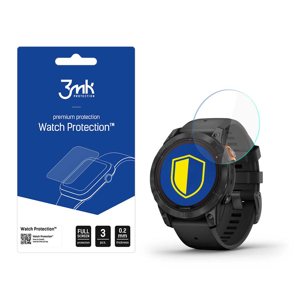 Garmin Fenix 7 Pro Solar – 3mk Watch Protection™ v. FlexibleGlass Lite