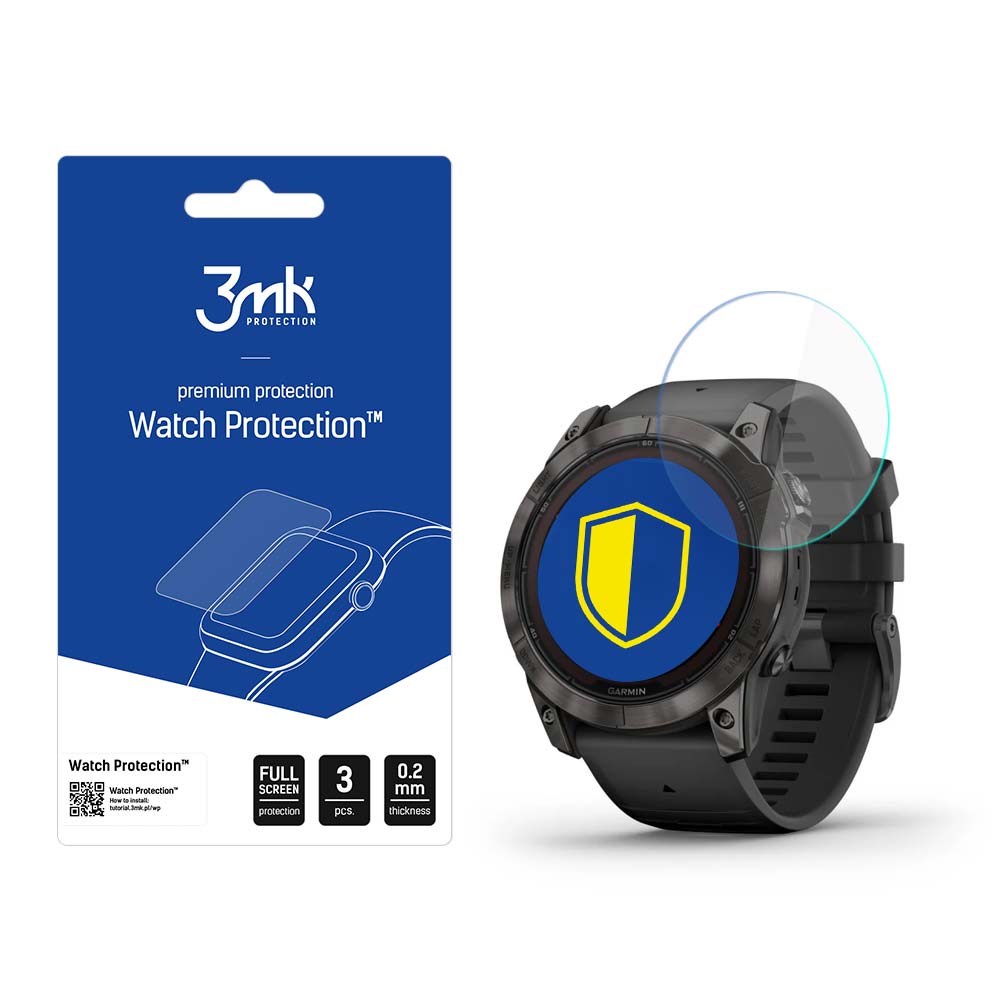 Garmin Fenix 7X Pro Solar – 3mk Watch Protection™ v. FlexibleGlass Lite