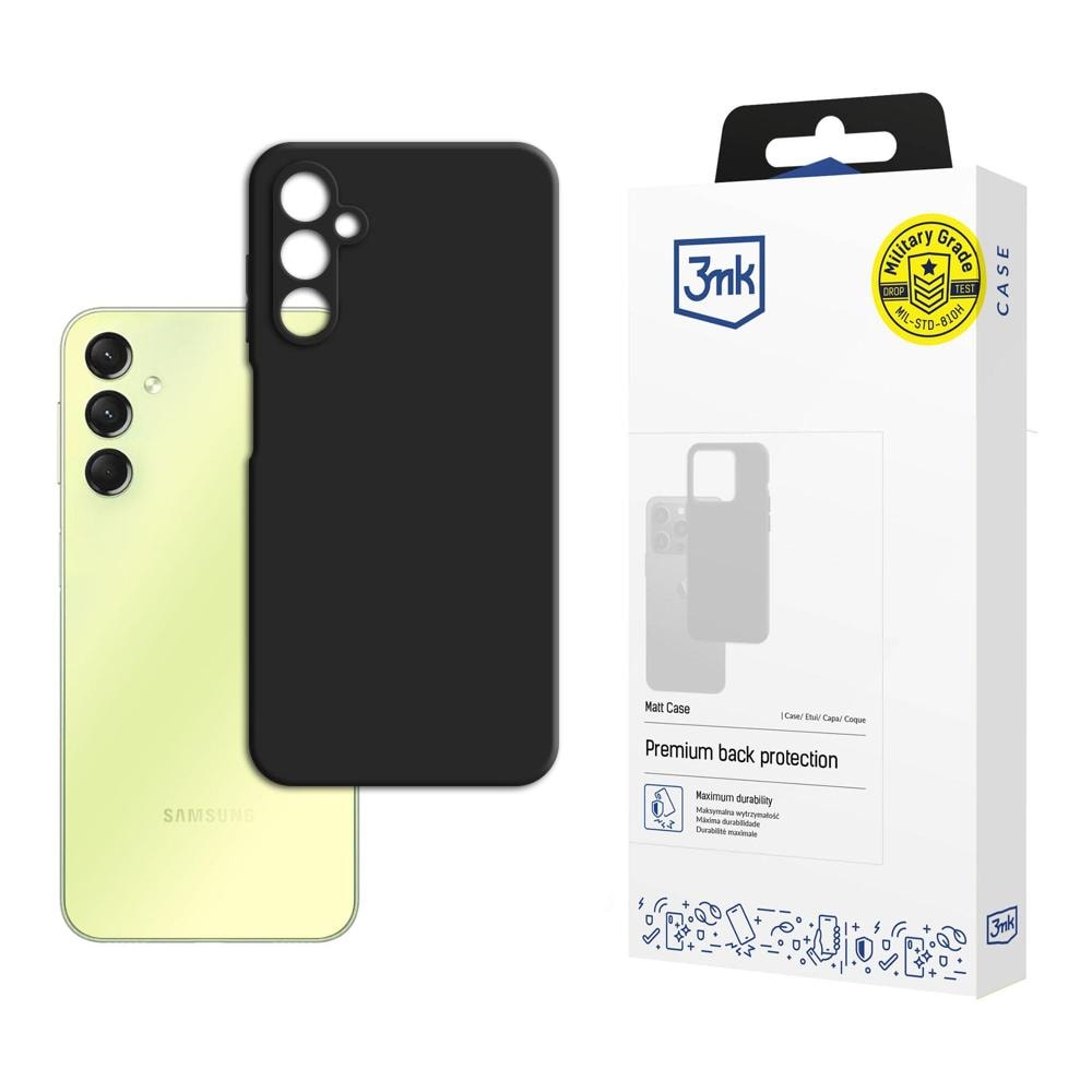Samsung Galaxy A25 5G – 3mk mat etui, sort