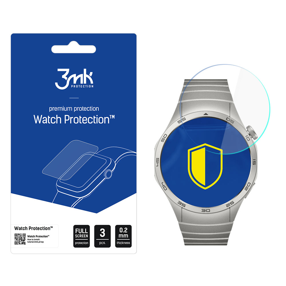 Hybrid Glass 3mk urbeskyttelse FlexibleGlass til Huawei Watch GT 4 46 mm