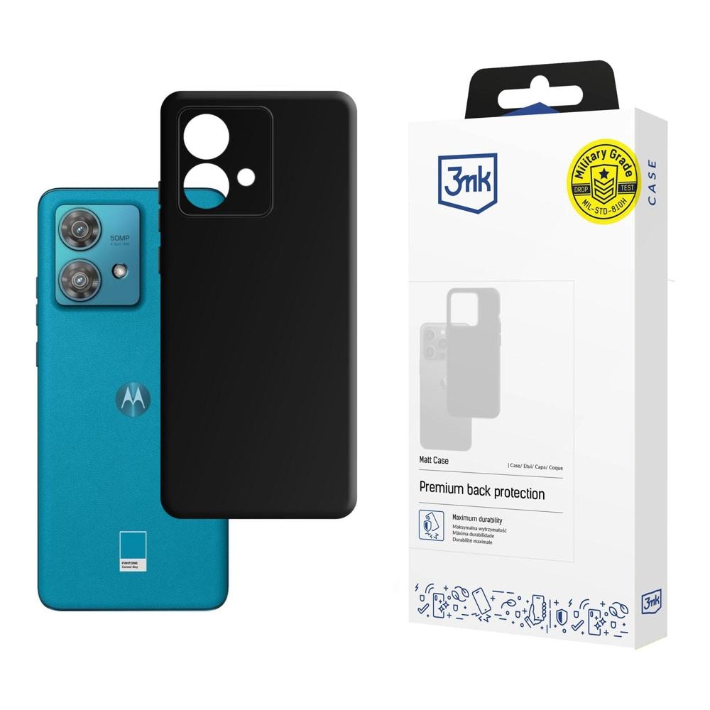 Motorola Edge 40 Neo – 3mk mat etui, sort