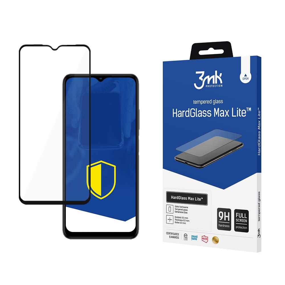 9H 3mk HardGlass Max Lite™-glas til Oppo A38
