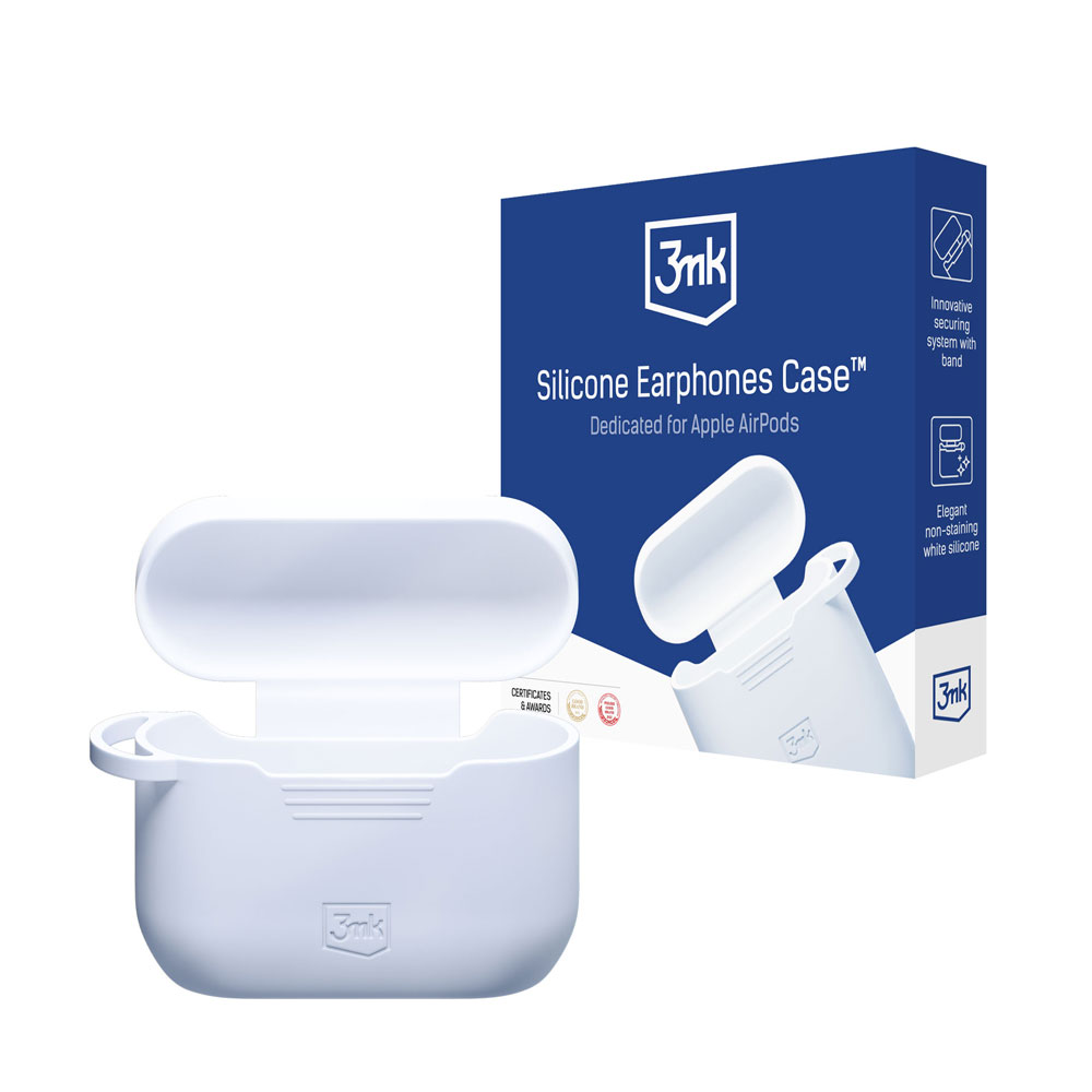 3mk silikoneetui til AirPods Pro / AirPods Pro 2 – hvid