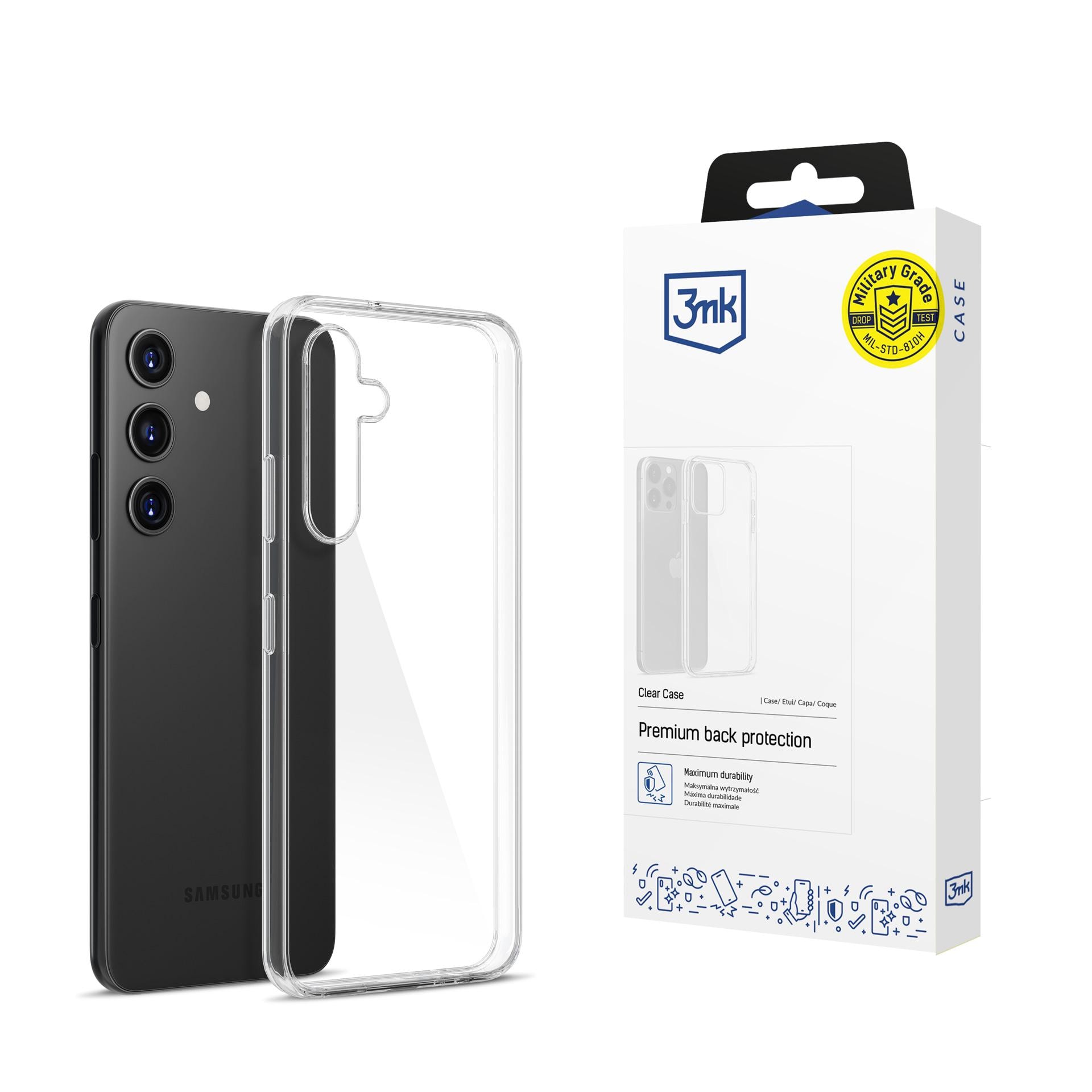 3mk gennemsigtigt cover til Samsung Galaxy S24 – gennemsigtigt