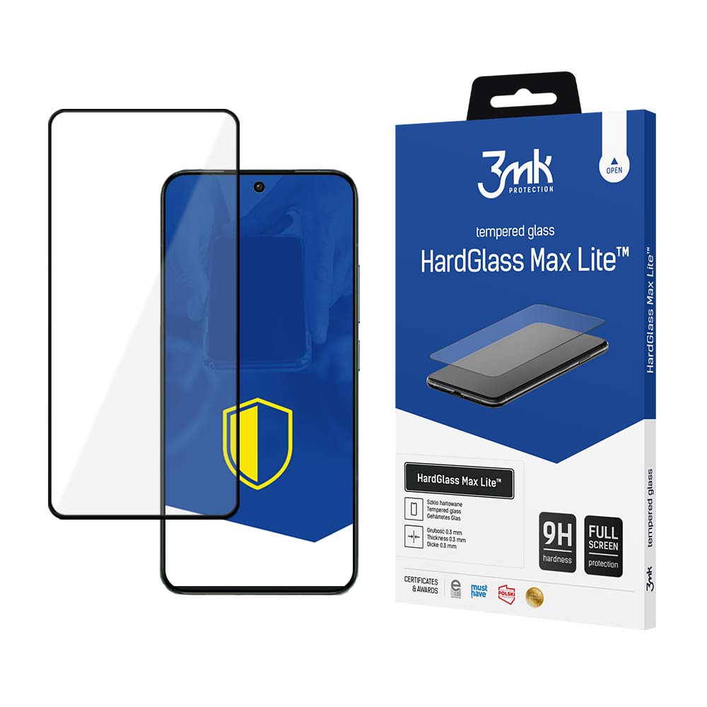 9H 3mk HardGlass Max Lite™-glas til Xiaomi 14