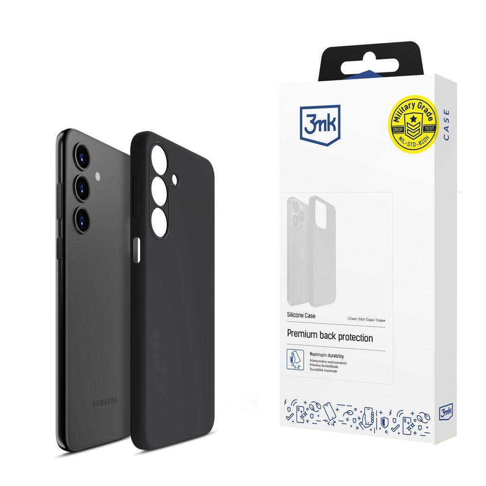 3mk silikoneetui til Samsung Galaxy A15 5G – sort