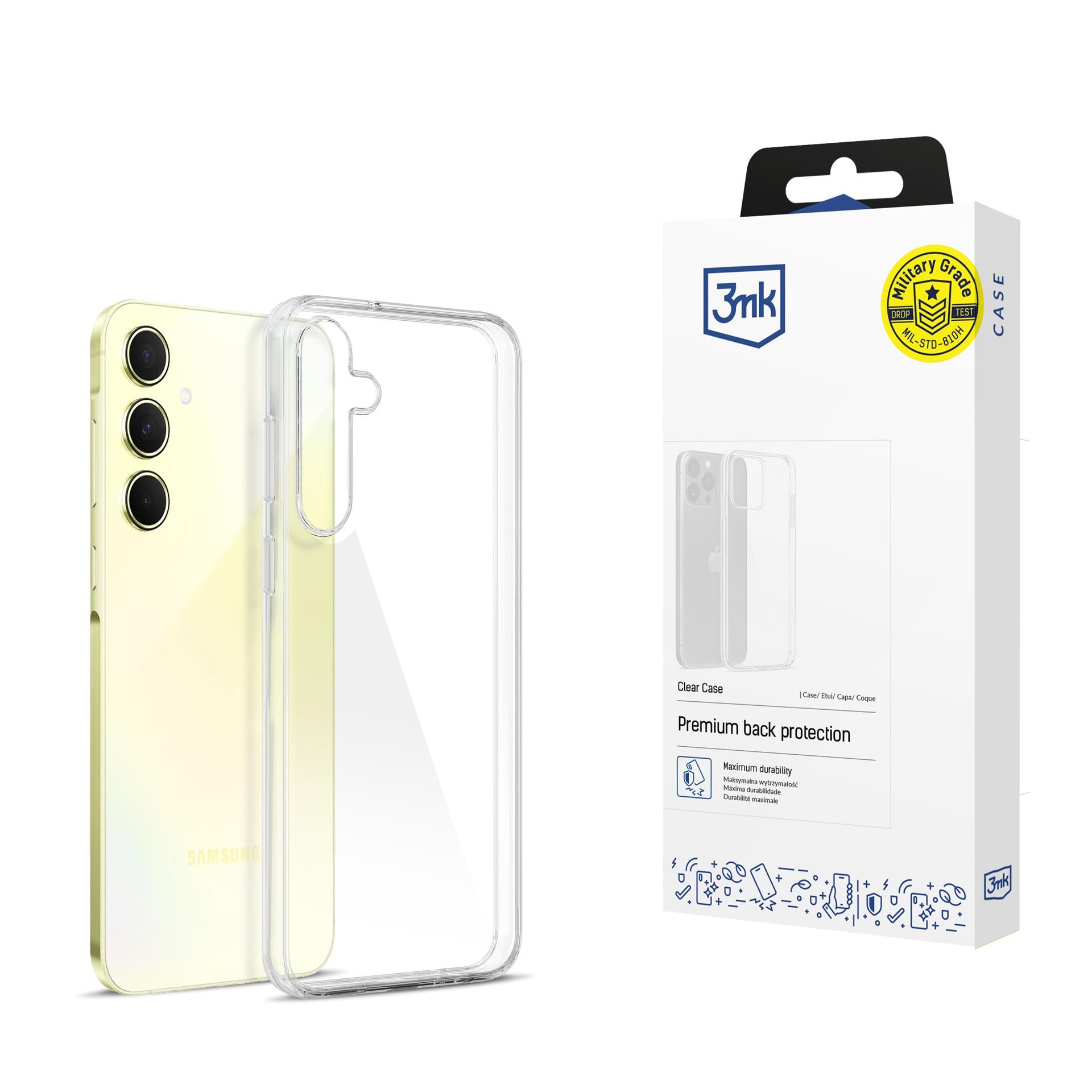 3mk gennemsigtigt cover til Samsung Galaxy A55 5G – gennemsigtigt