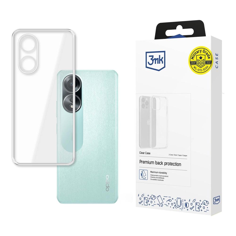 3mk gennemsigtigt cover til Oppo A58 4G – gennemsigtigt