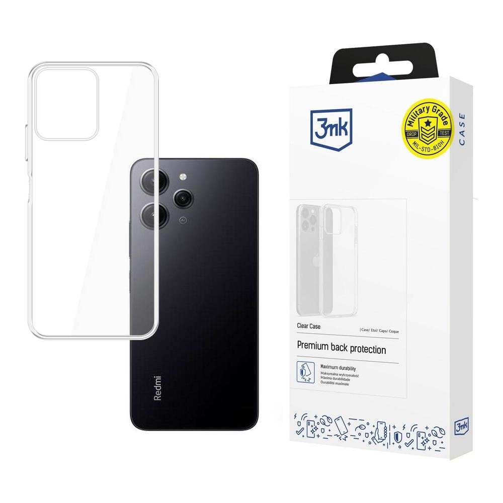 3mk gennemsigtigt cover til Xiaomi Redmi 12 – gennemsigtigt
