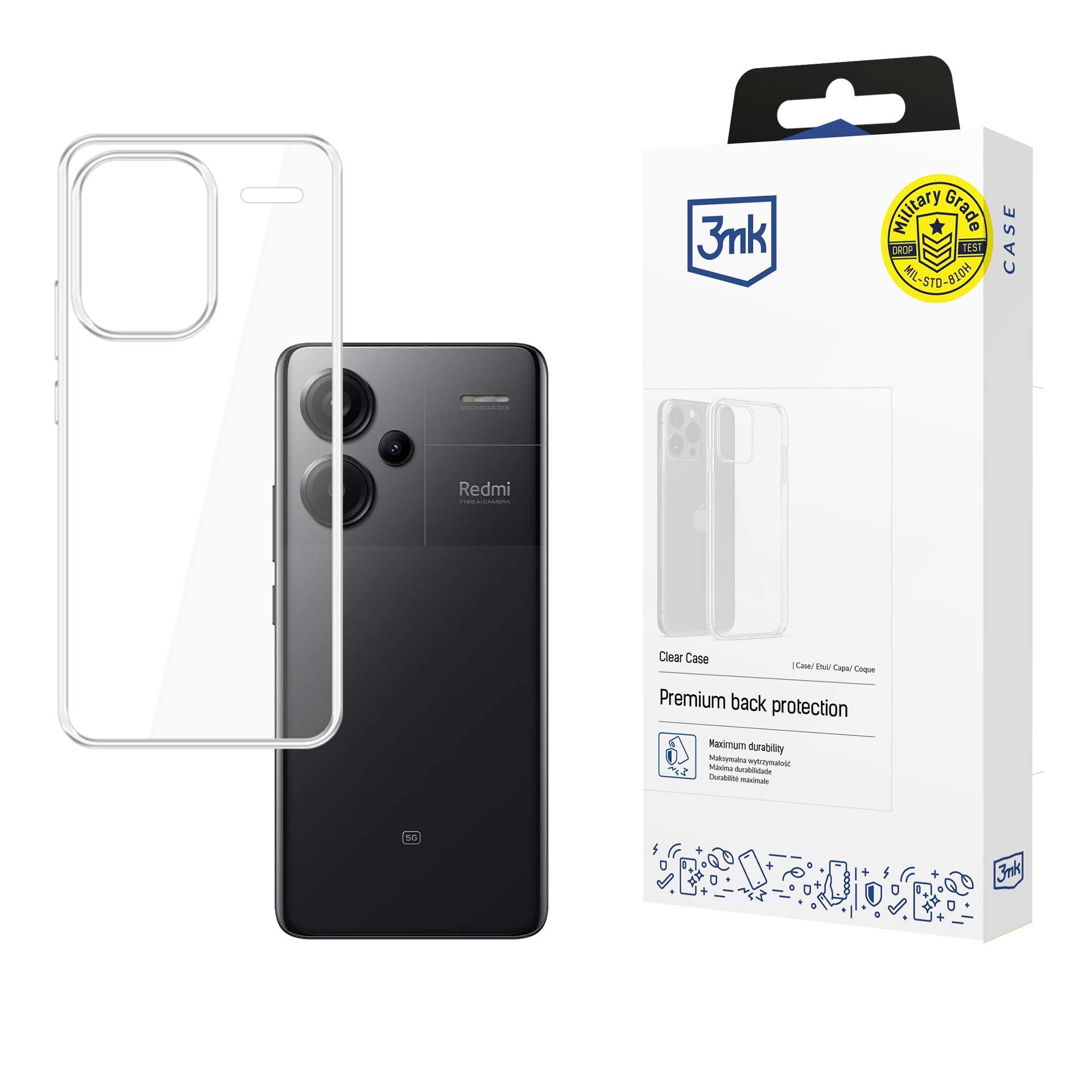 3mk gennemsigtigt cover til Xiaomi Redmi Note 13 Pro+ – gennemsigtigt
