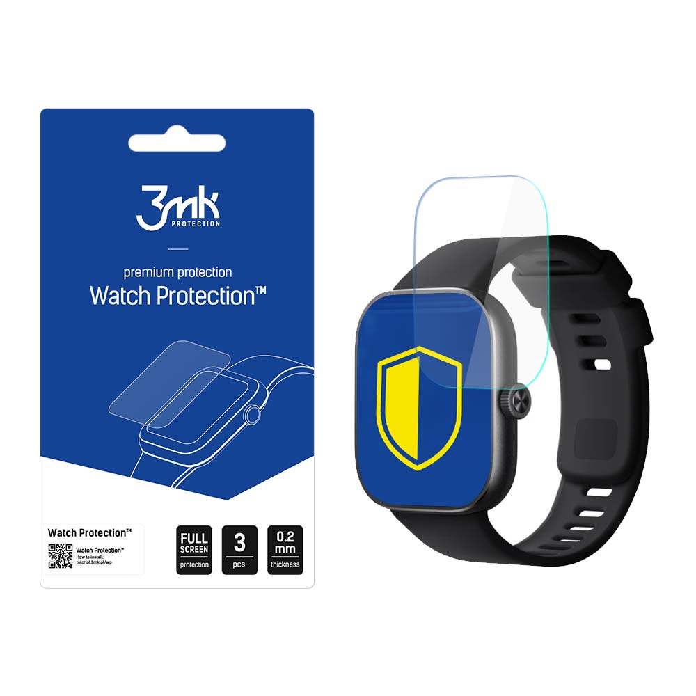 3mk Watch Protection™ hybridglas kontra FlexibleGlass Lite på Xiaomi Redmi Watch 4