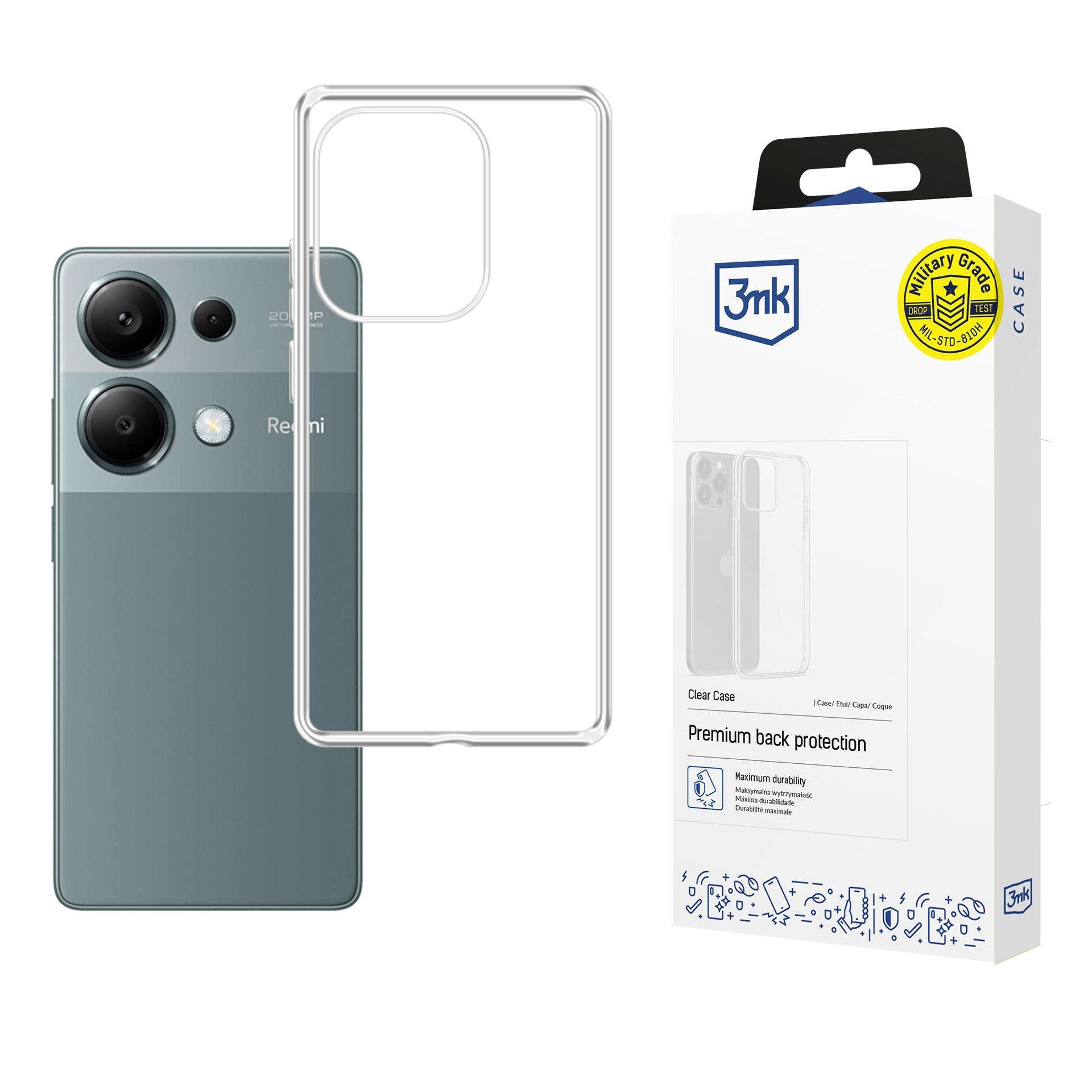 3mk gennemsigtigt cover til Xiaomi Redmi Note 13 Pro 4G – gennemsigtigt