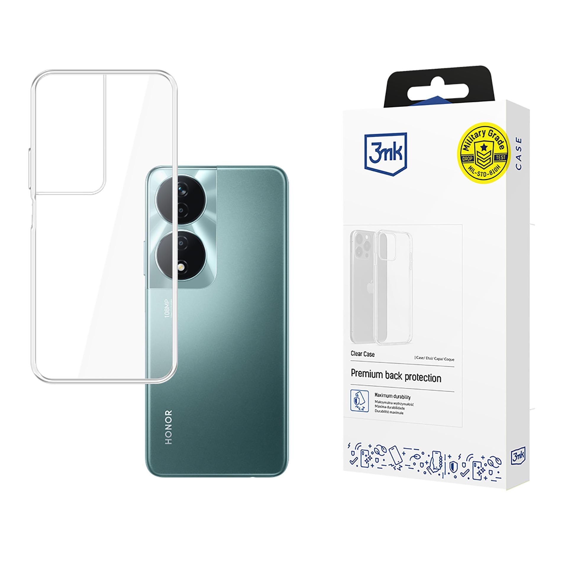 3mk gennemsigtigt cover til Honor 90 Smart – gennemsigtigt