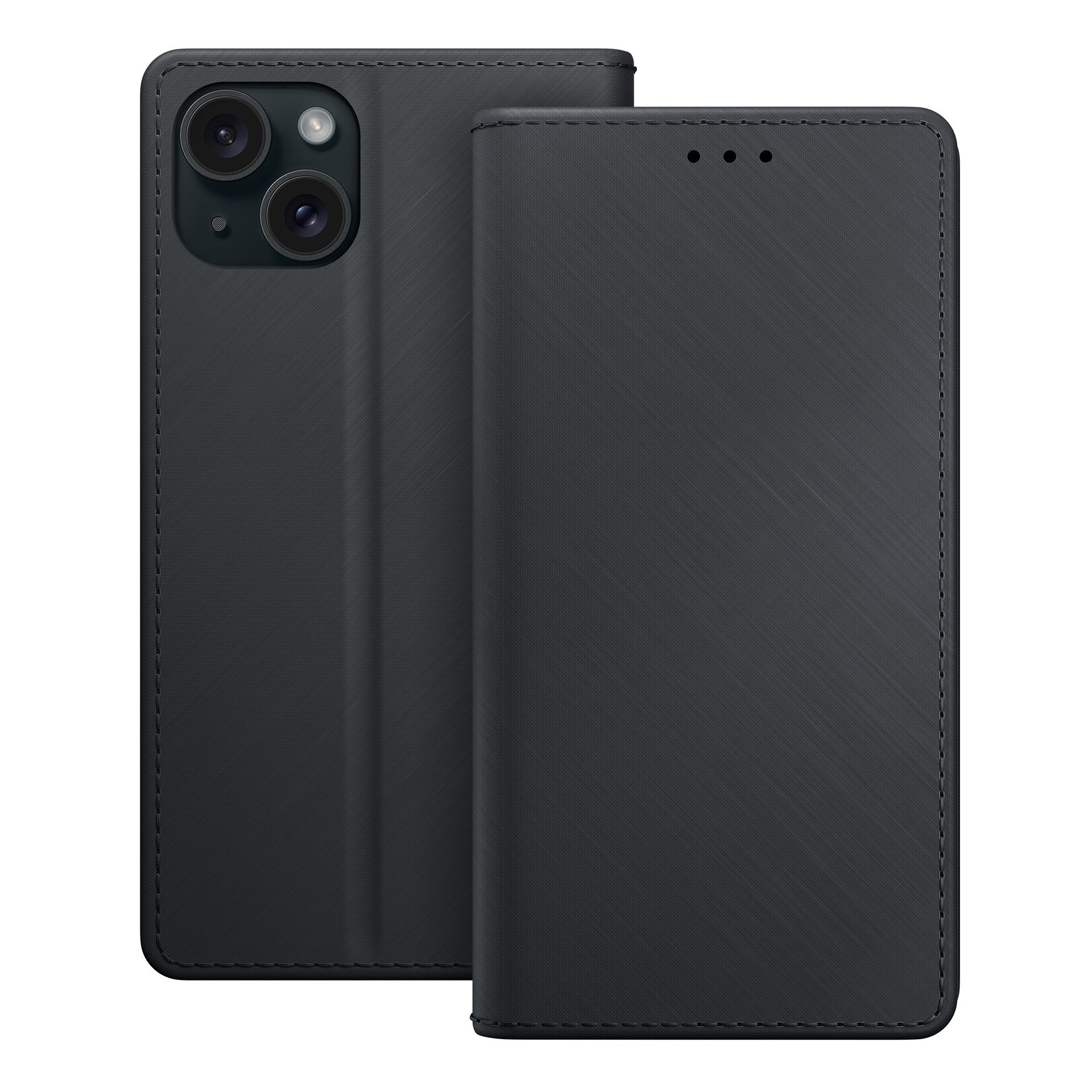 3mk-lommebog til iPhone 15 – Sort