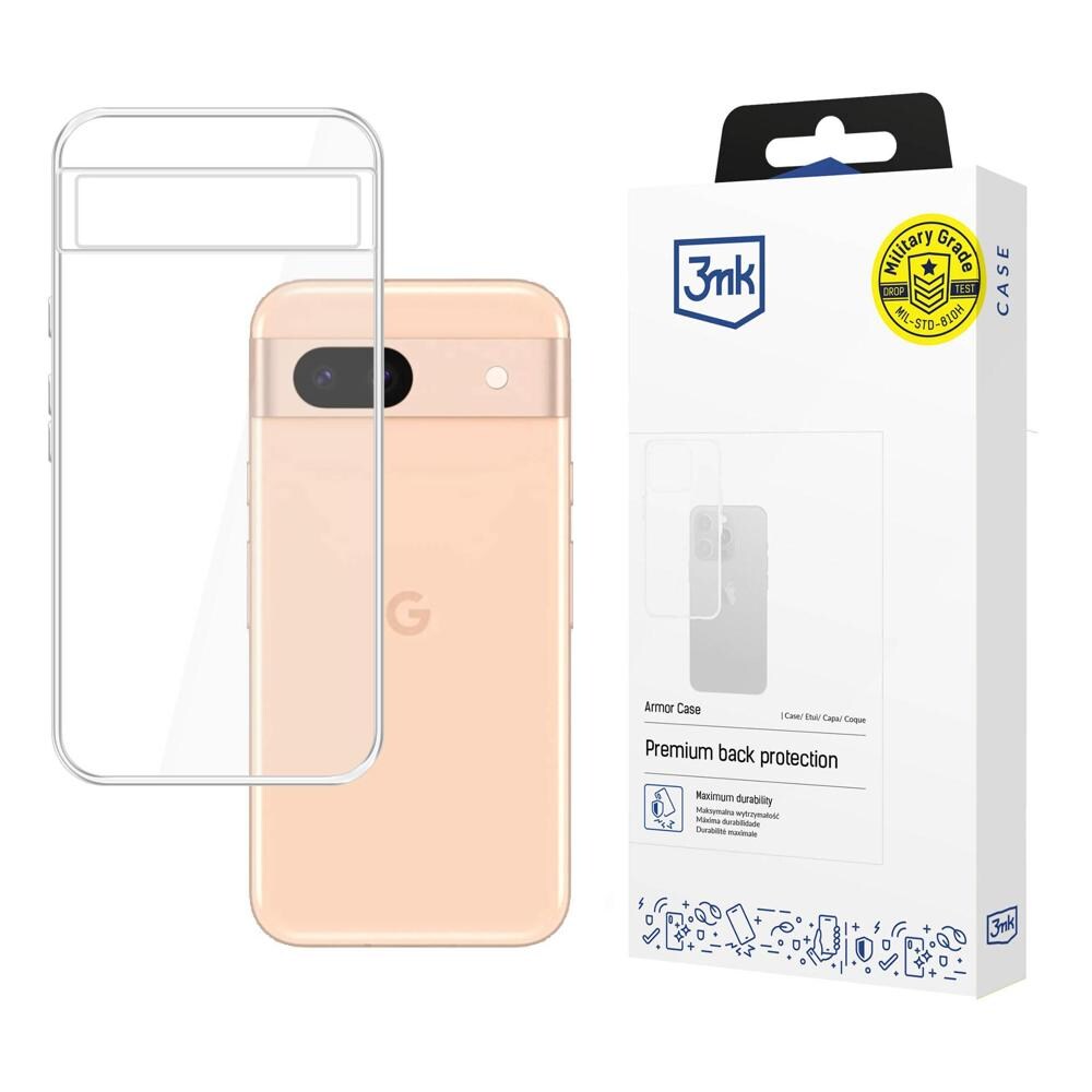 3mk Armor-etui til Google Pixel 8A 5G – gennemsigtigt