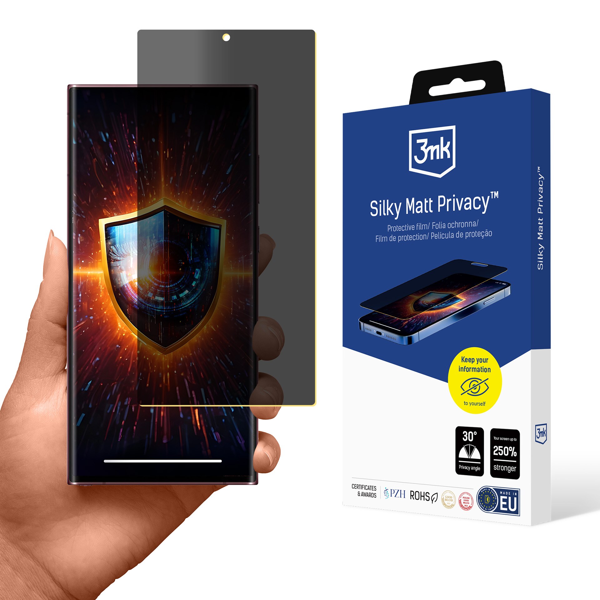3mk Silky Matt – mat privatlivsbeskyttelsesfilm til Samsung Galaxy S22 Ultra 5G