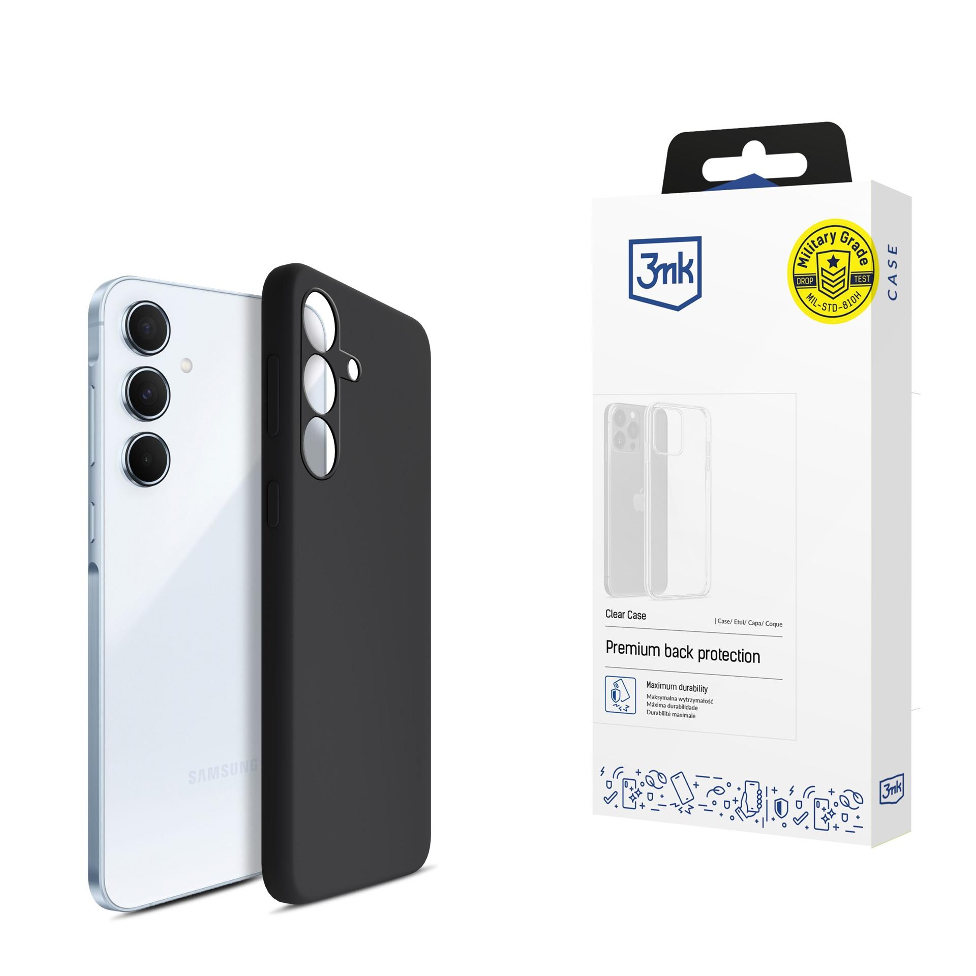 3mk silikoneetui til Samsung Galaxy A55 5G – sort