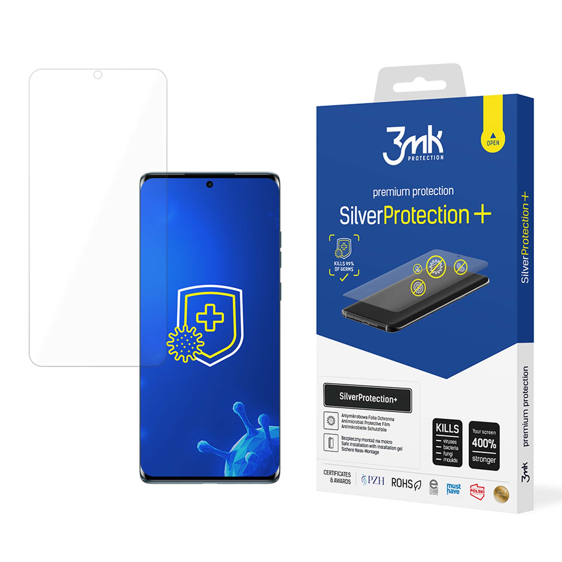 3mk SilverProtection+ antibakteriel folie til Motorola Edge 50 Fusion