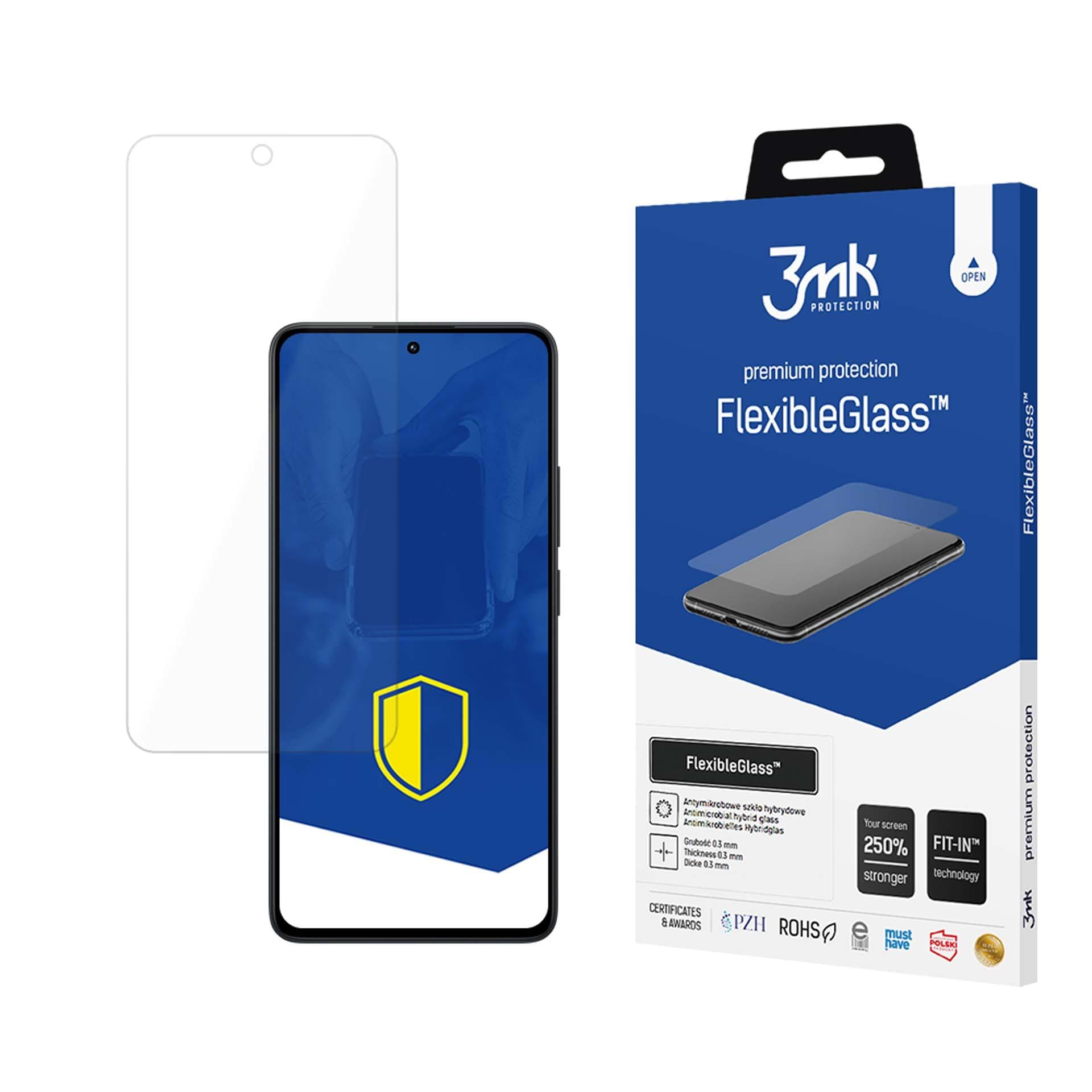 Hærdet glas 3mk FlexibleGlass til Xiaomi Redmi 13 4G