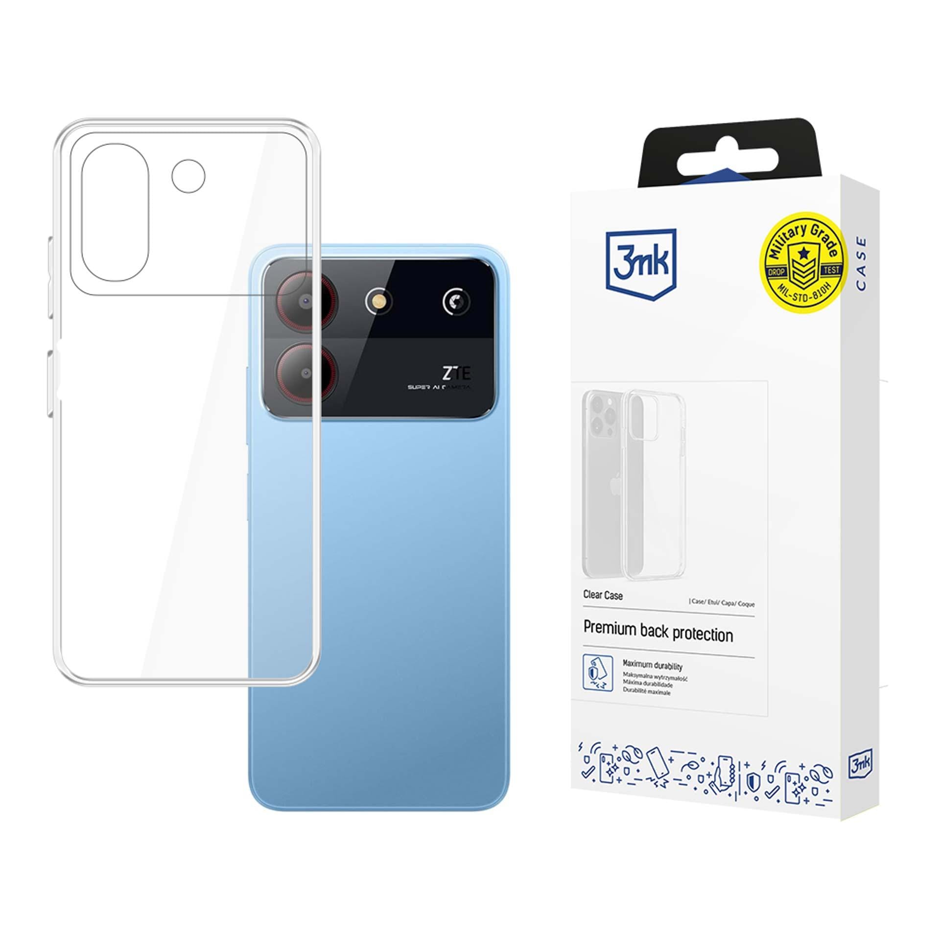 3mk gennemsigtigt cover til ZTE Blade A54 – gennemsigtigt