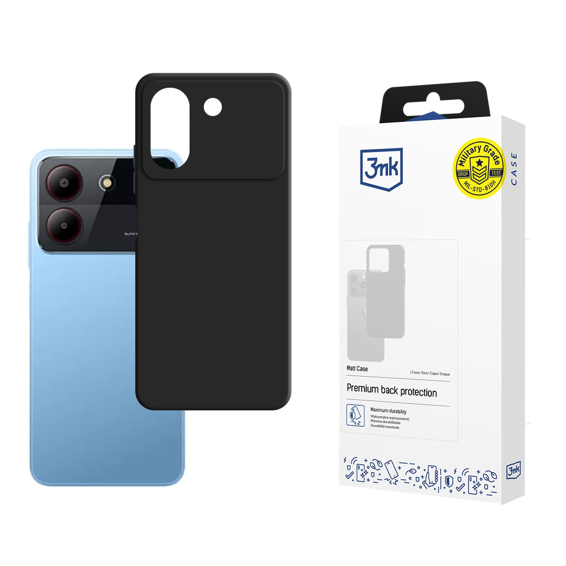 3mk mat etui til ZTE Blade A54 – sort