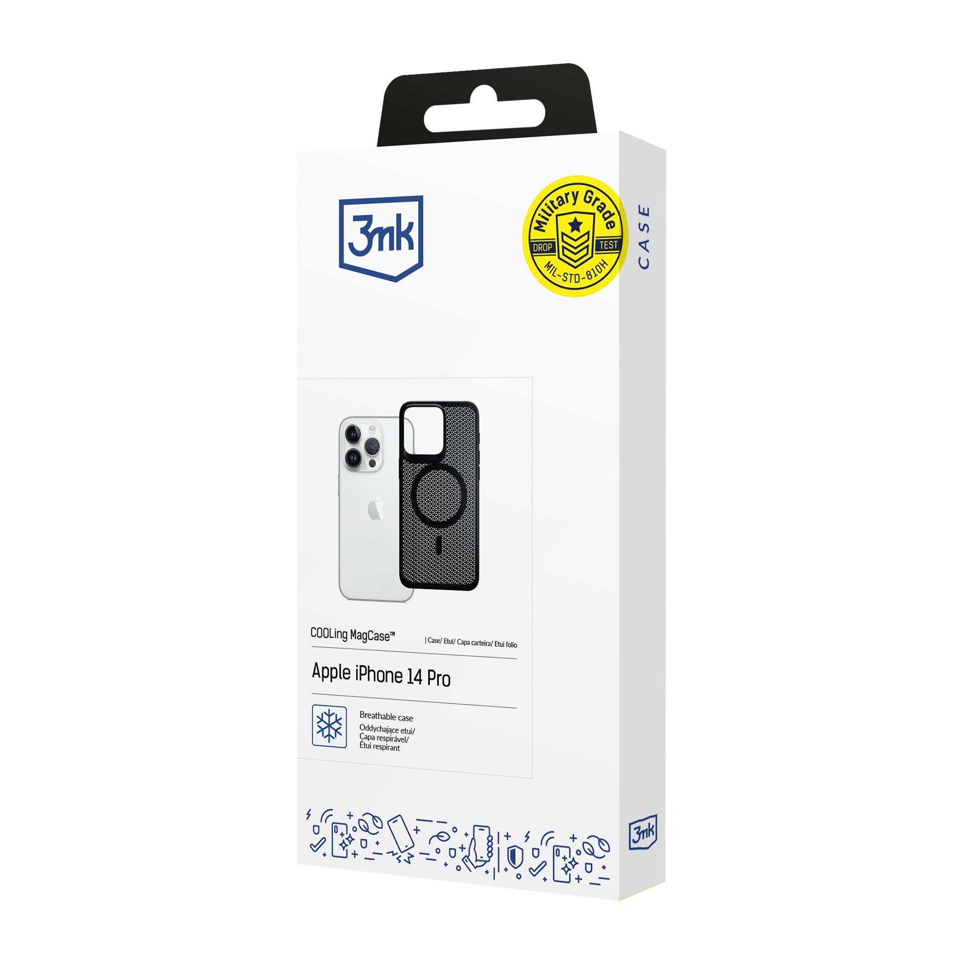 3mk COOLing MagCase til Apple iPhone 14 Pro – Sort