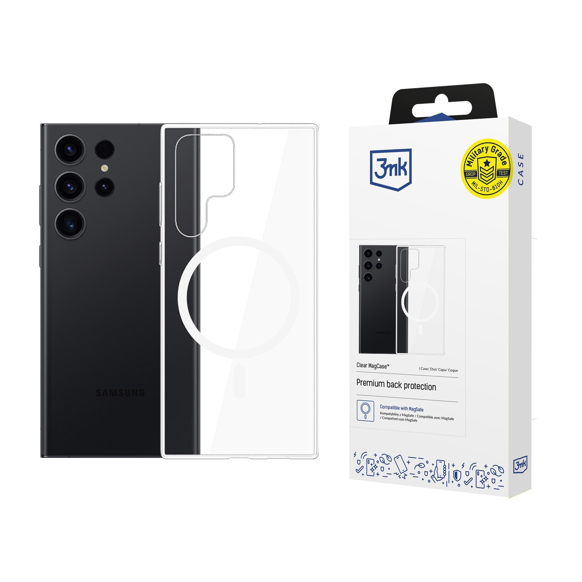 3mk Clear MagCase til Samsung Galaxy S23 Ultra – gennemsigtig