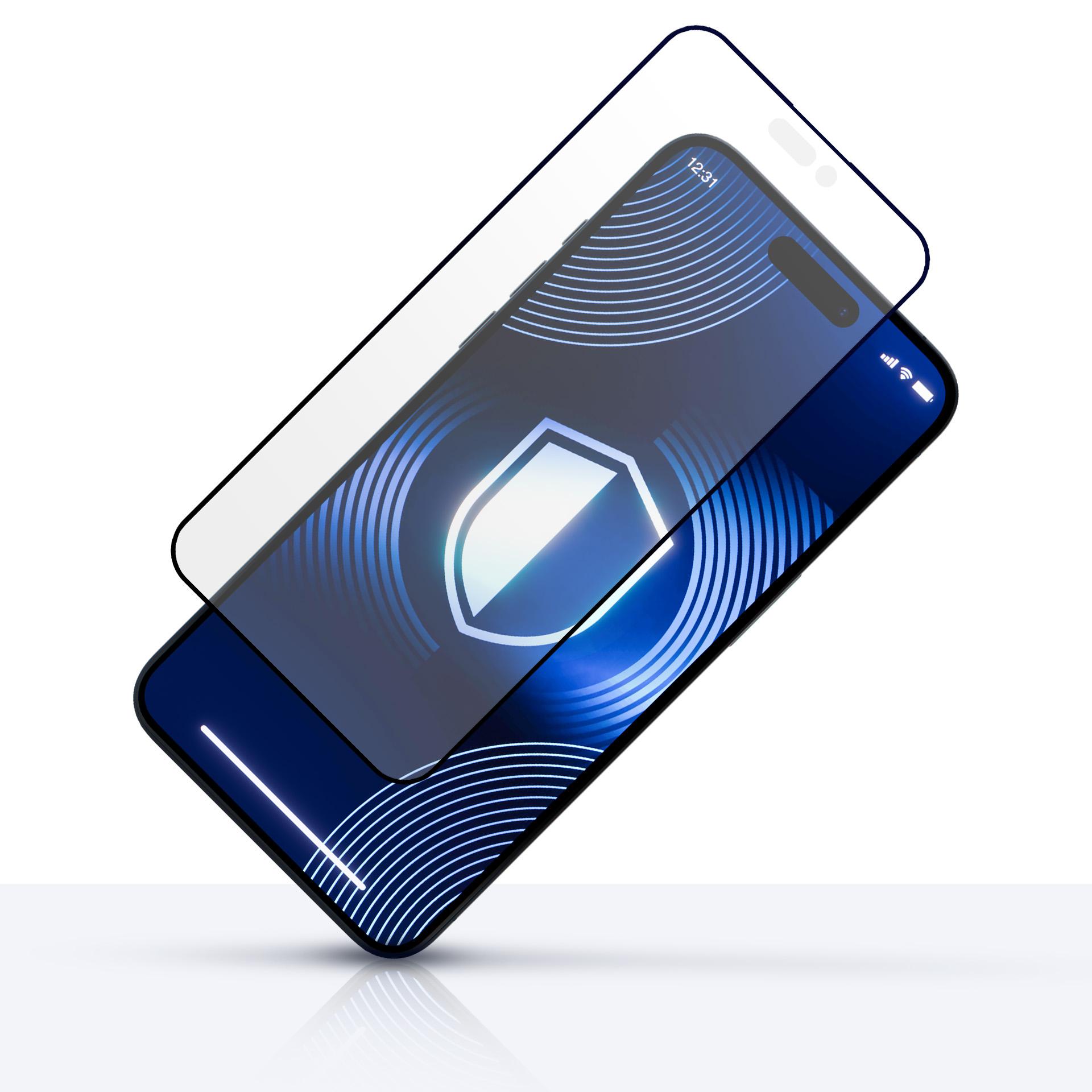 Hærdet glas 3mk HardGlass Matt Max til iPhone 16 Plus