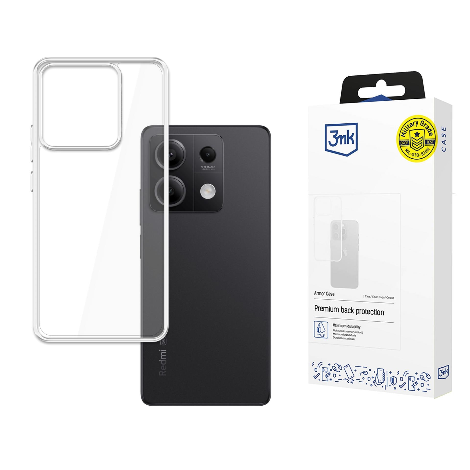 3mk Armor-etui til Xiaomi Redmi Note 13 5G – gennemsigtigt