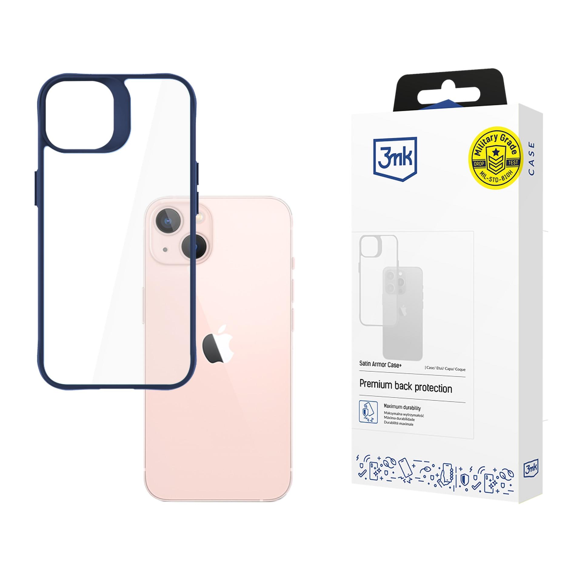 3mk Satin Armor Case+ Blå til Apple iPhone 14 – gennemsigtig