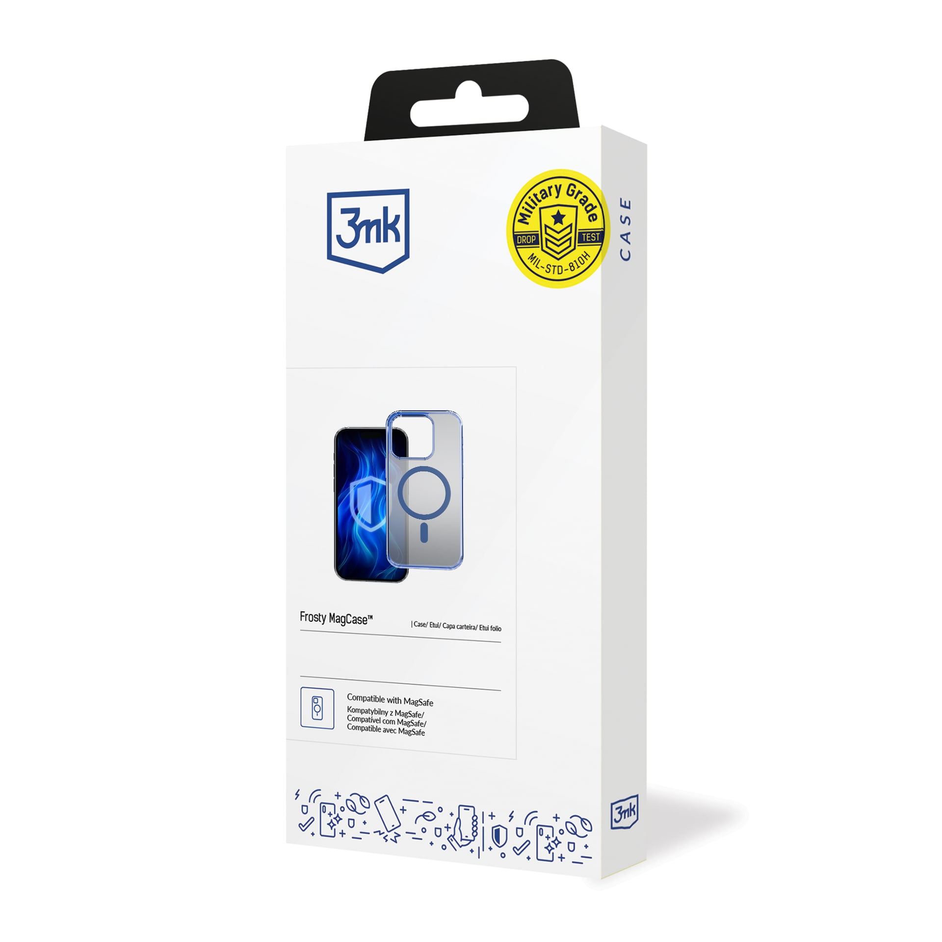 3mk Frosty MagCase blå etui til Apple iPhone 15 Pro Max – Blå