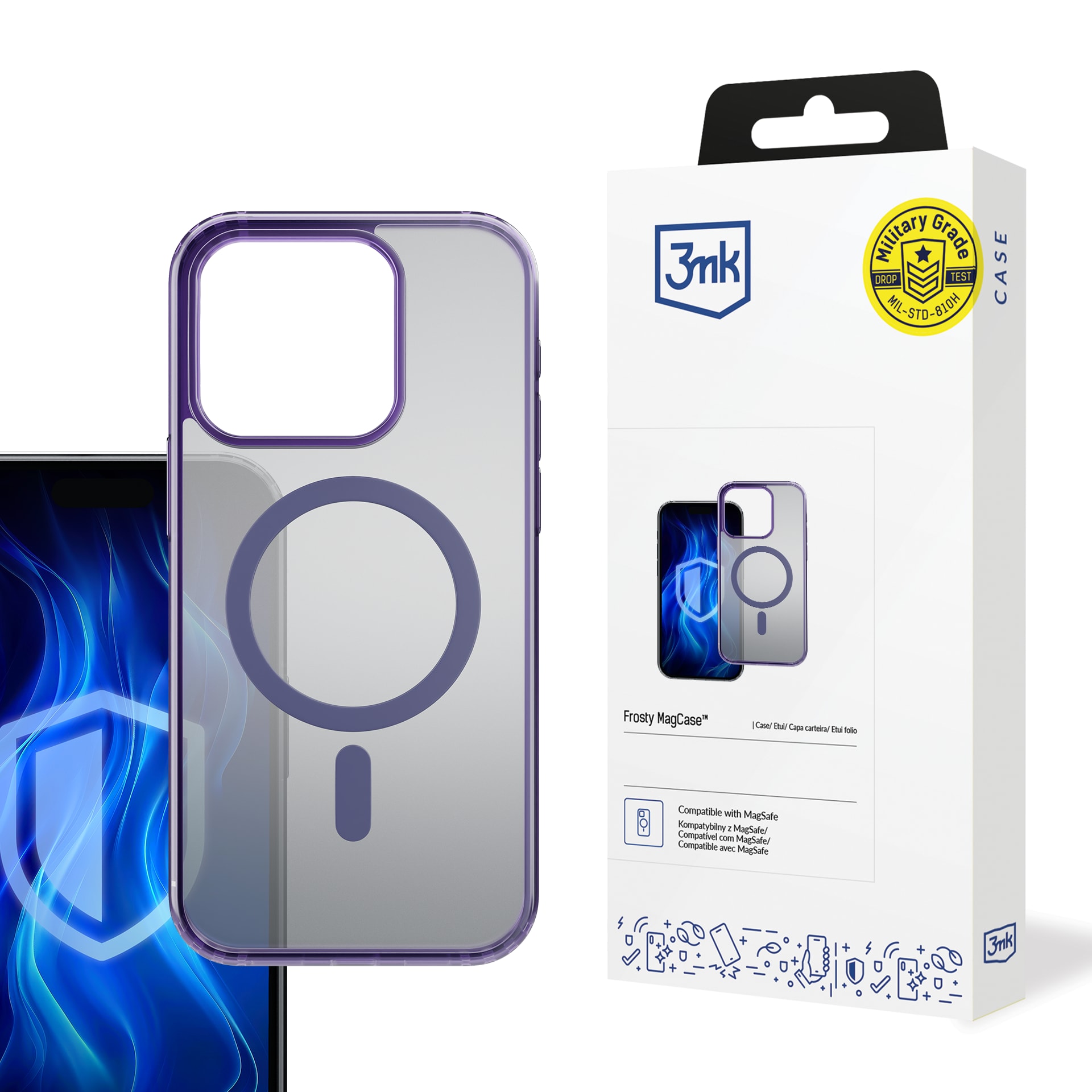 3mk Frosty MagCase lilla etui til Apple iPhone 13 Pro Max – lilla