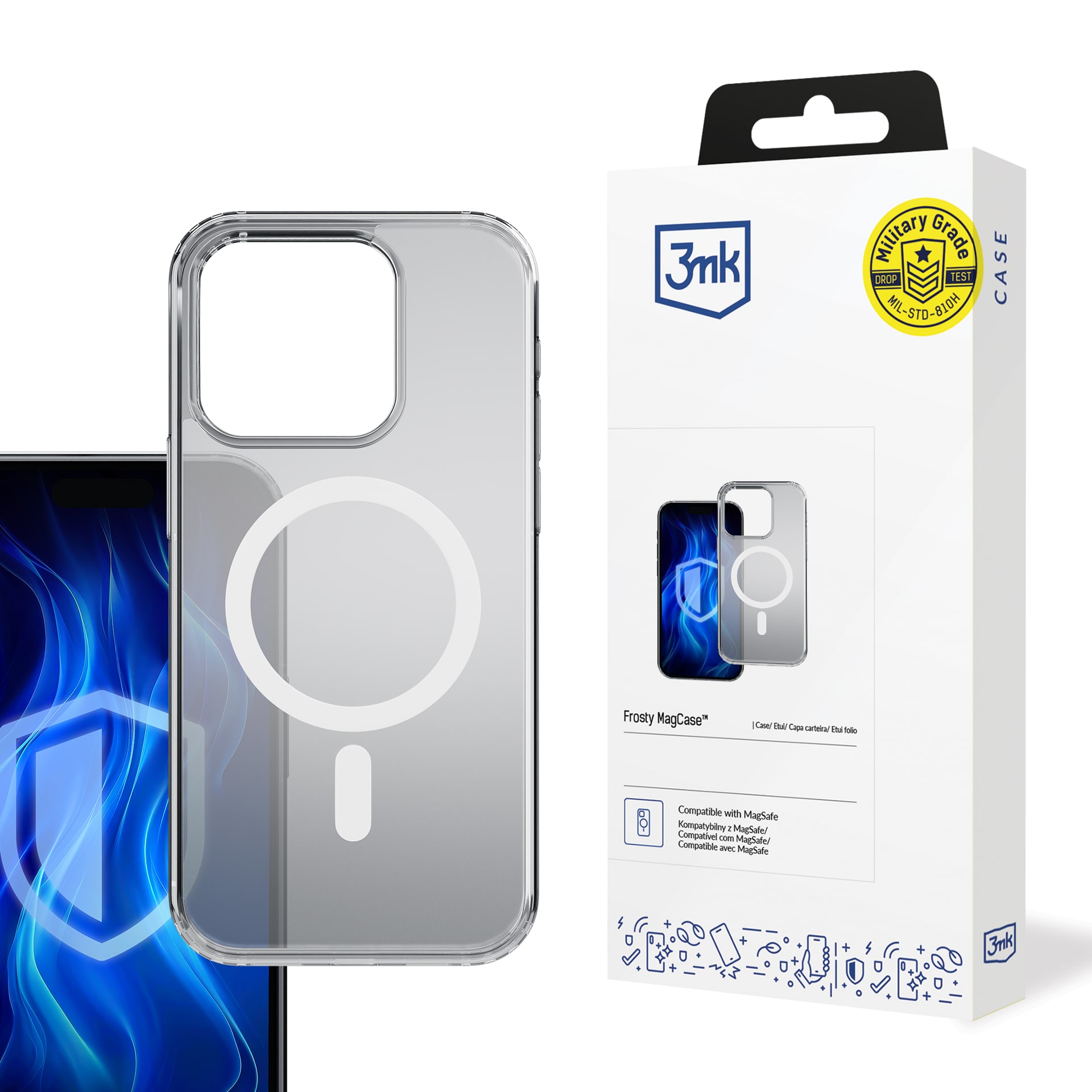 3mk Frosty MagCase hvidt cover til Apple iPhone 14 Pro Max – hvid