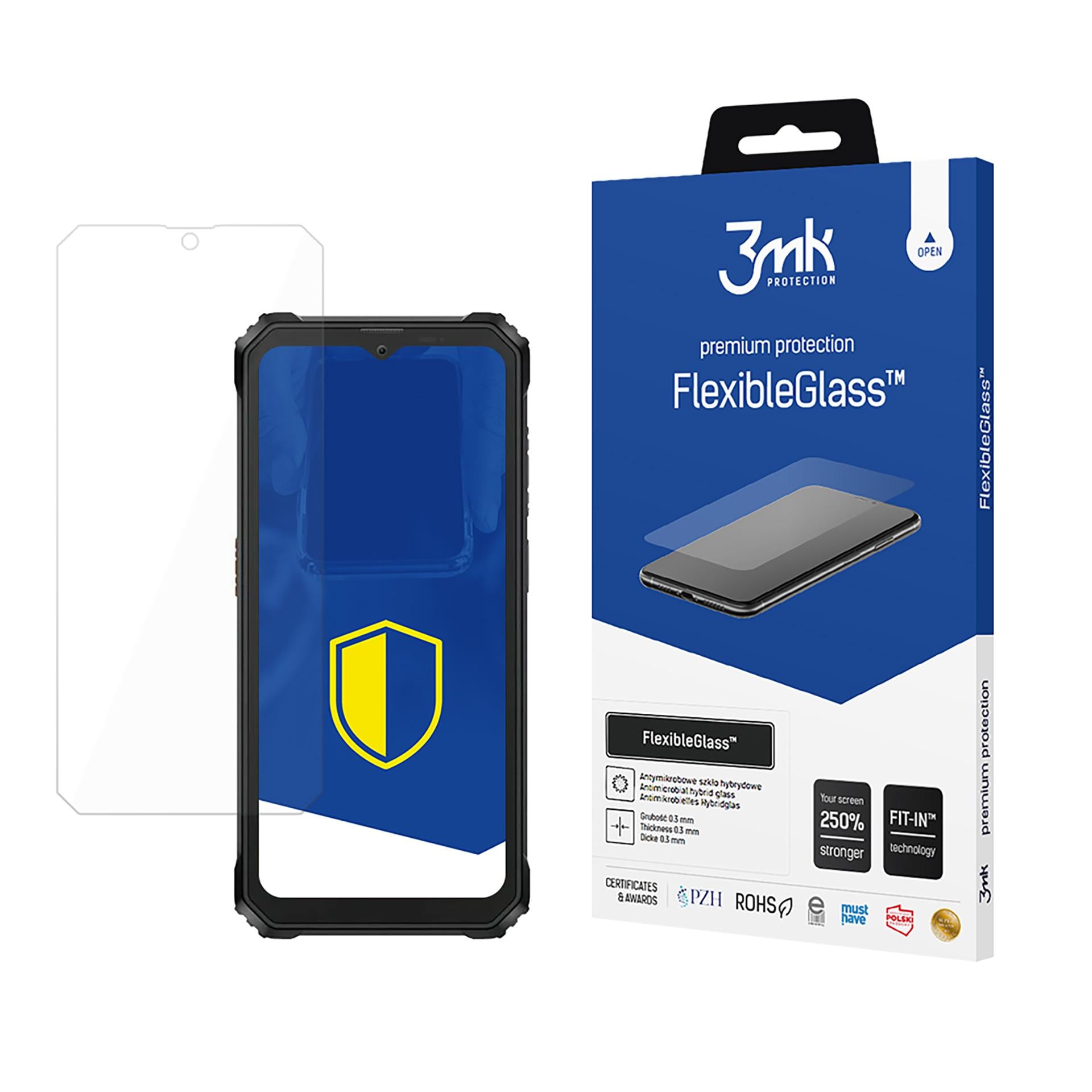 3mk FlexibleGlass™ hybridglas til Blackview BV6200 / BV6200 Pro