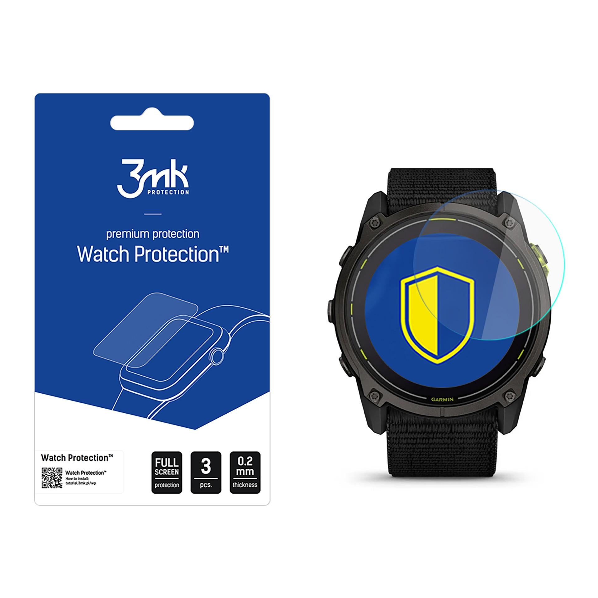 Hybrid Glass 3mk-skærmbeskyttelse FlexibleGlass til Garmin Enduro 3
