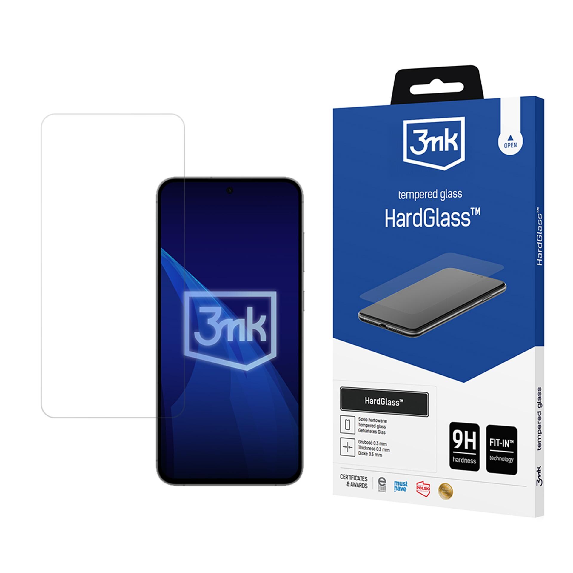 Hærdet glas 9H 3mk HardGlass™ til Samsung Galaxy S24 FE