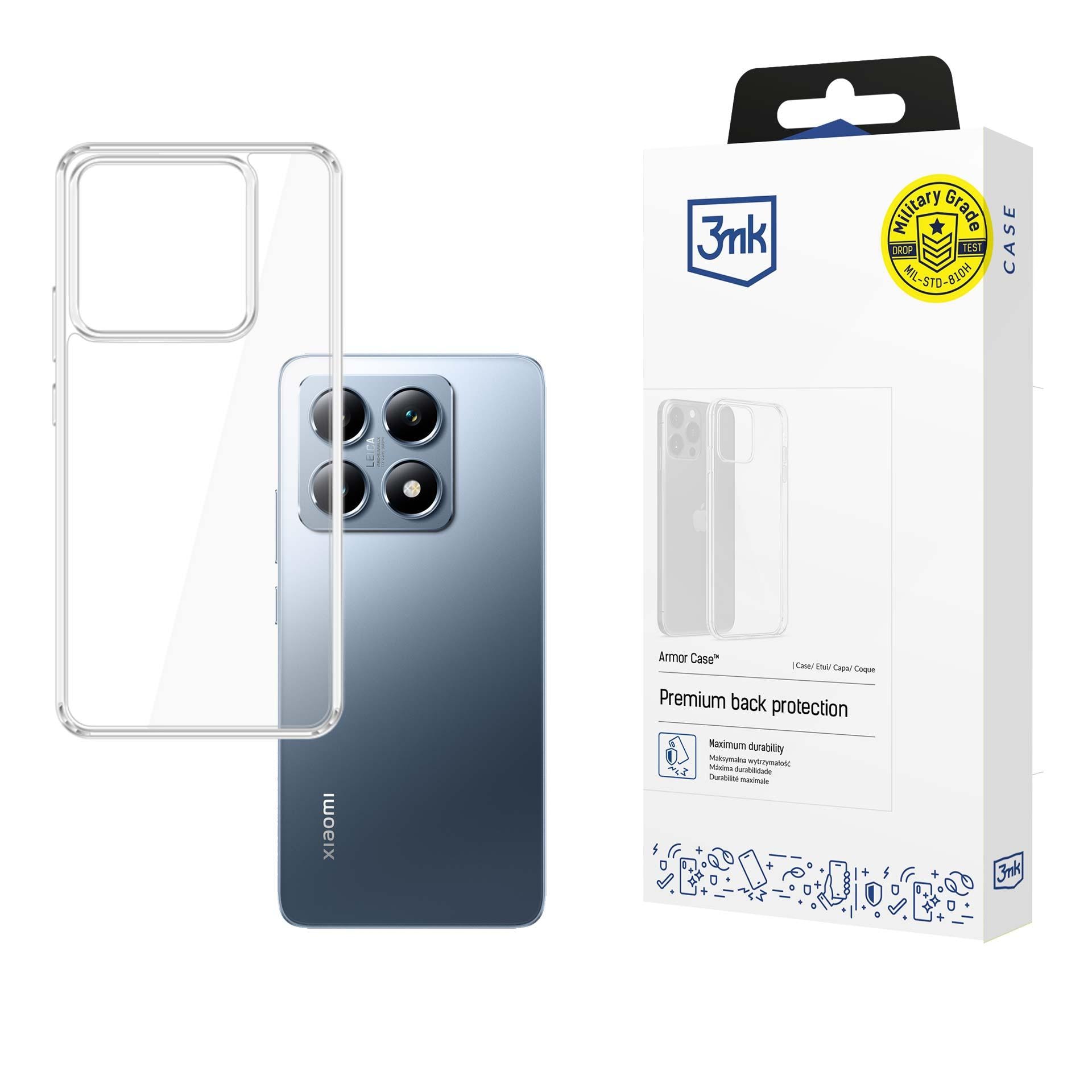 3mk Armor-etui til Xiaomi 14T – gennemsigtigt
