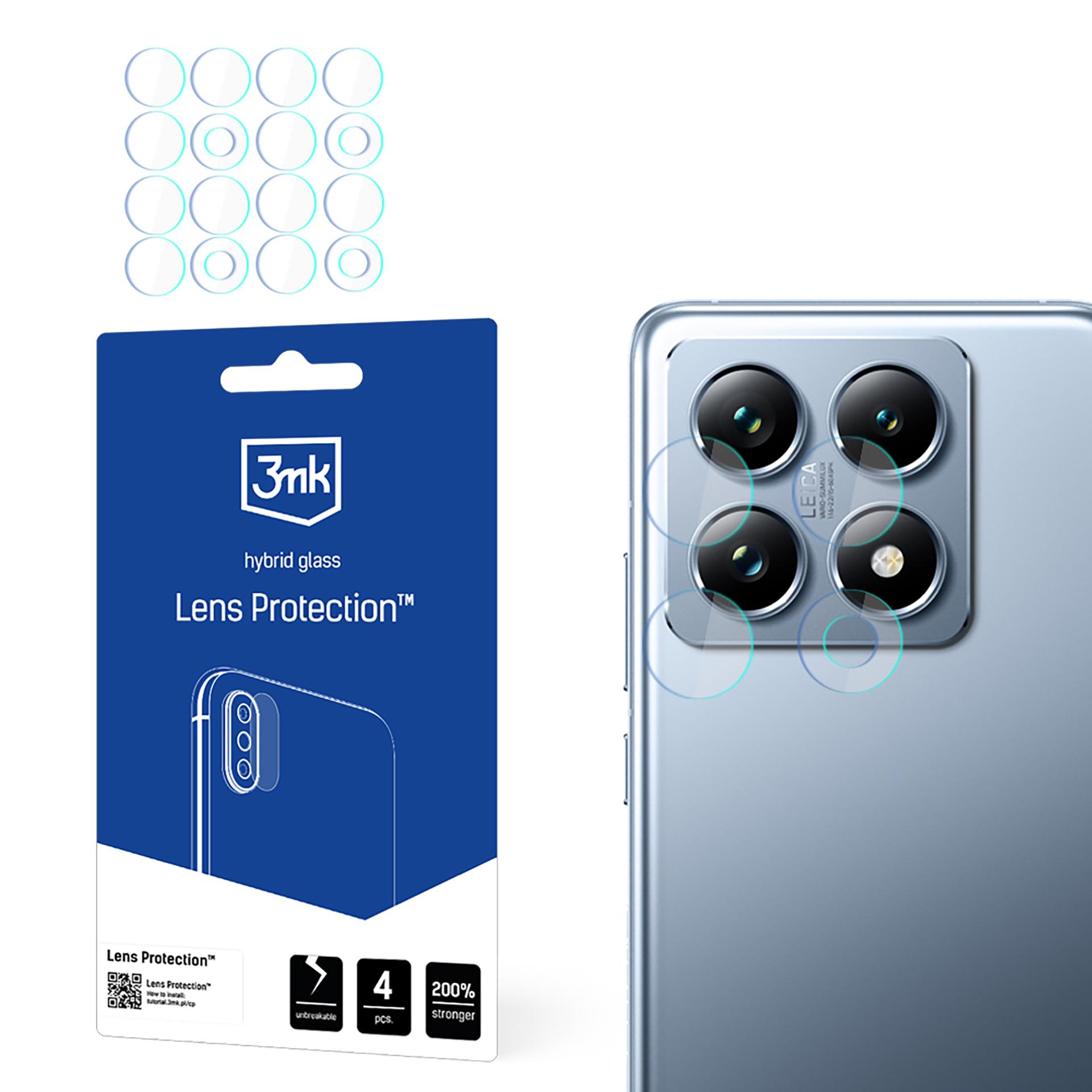 Hybridglas til kameralinse – 3mk-linsebeskyttelse til Xiaomi 14T og 14T Pro