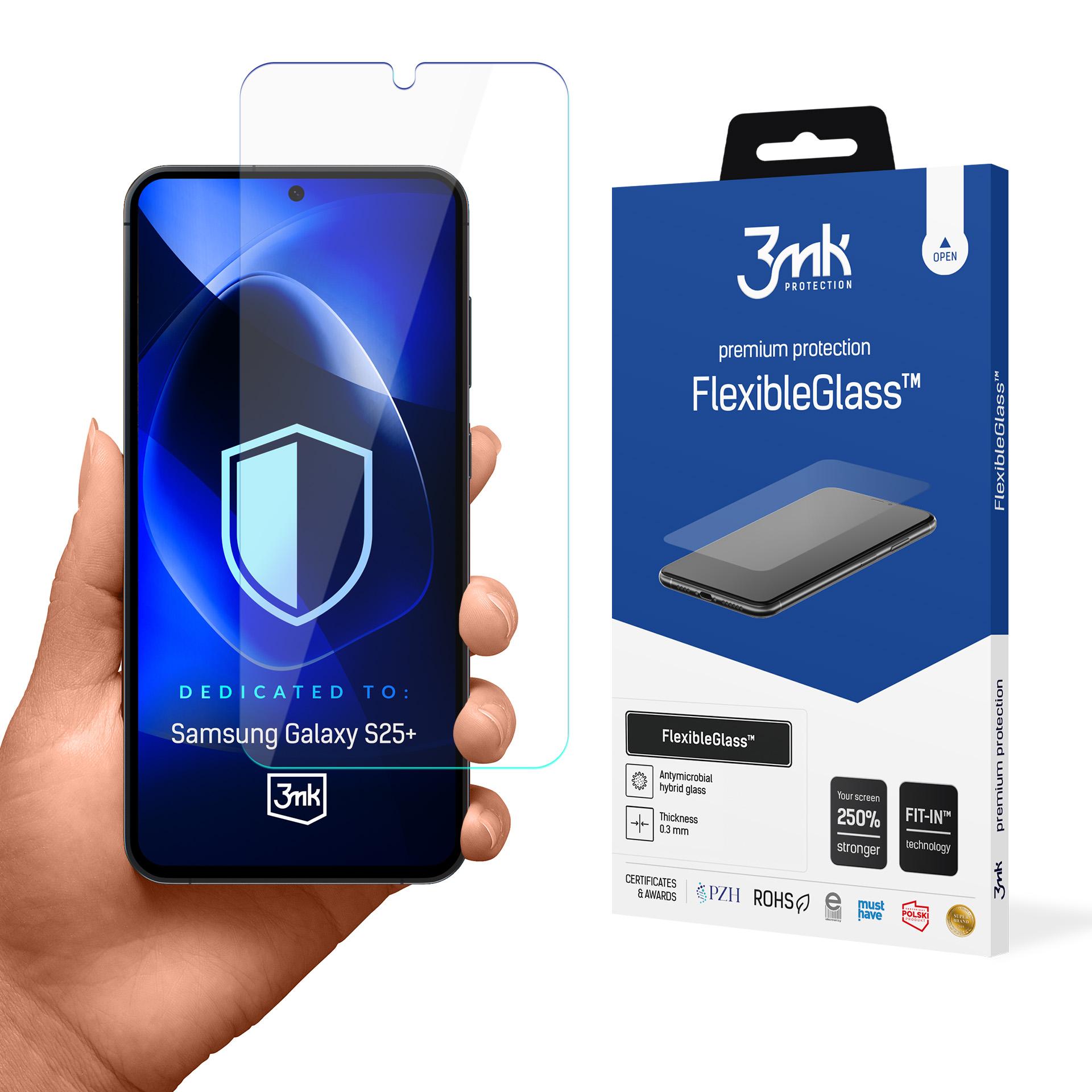Hybridglas 3mk FlexibleGlass til Samsung Galaxy S25+