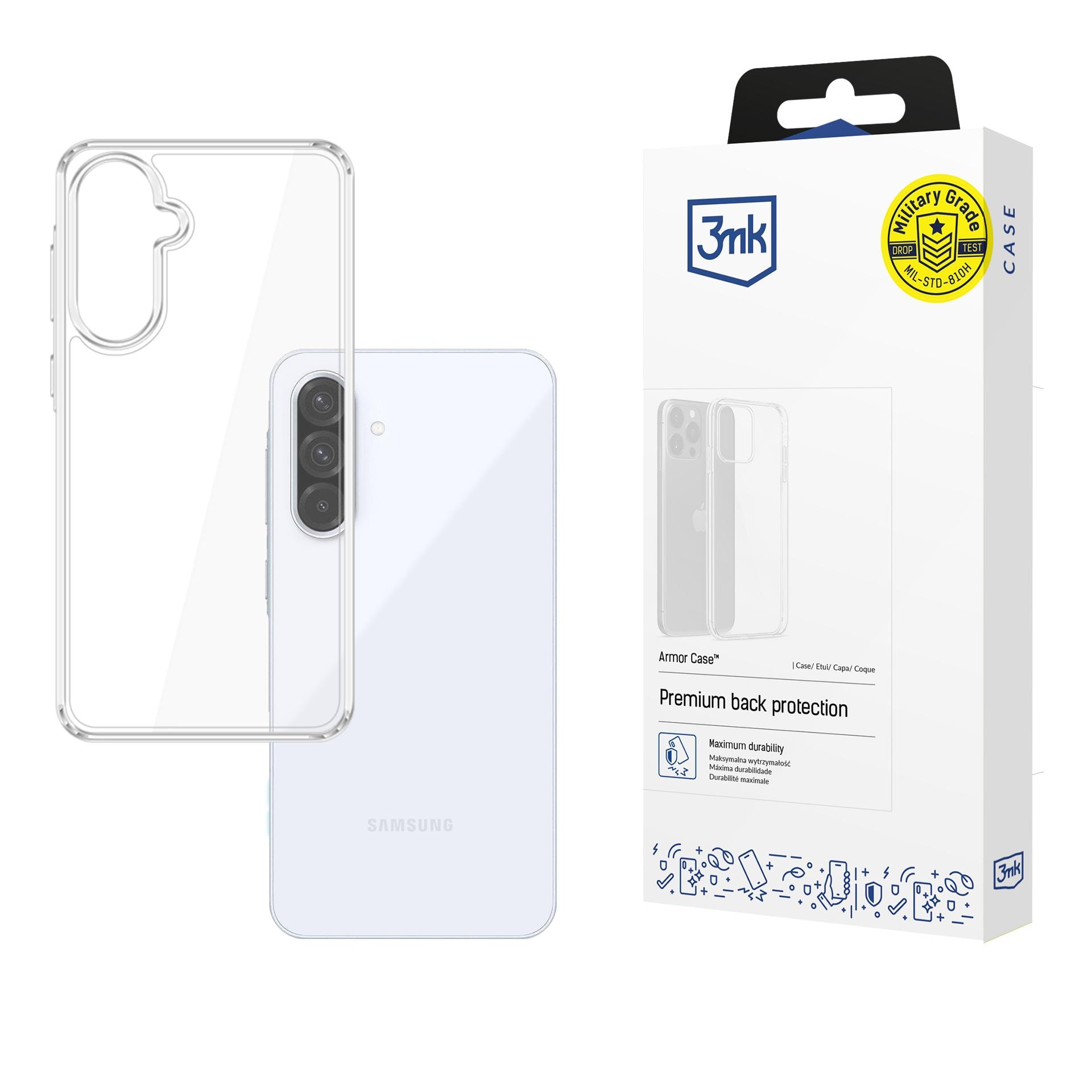 3mk Armor-etui til Samsung Galaxy A36 5G – gennemsigtigt