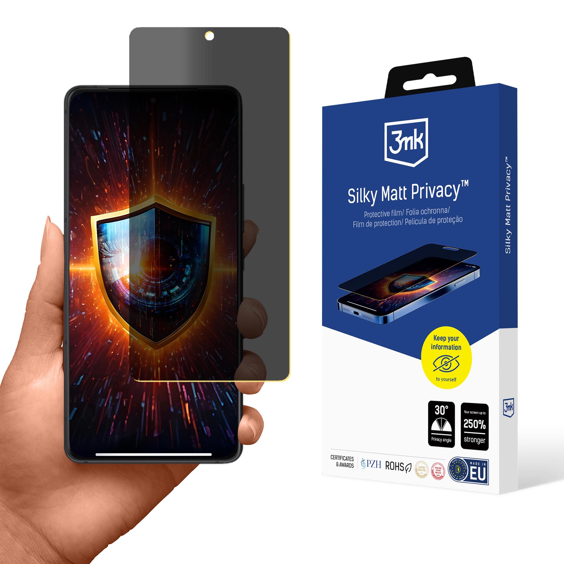 3mk Silky Matt Privacy™ mat privatlivsbeskyttelsesfilm til Asus ROG Phone 9 / 9 Pro