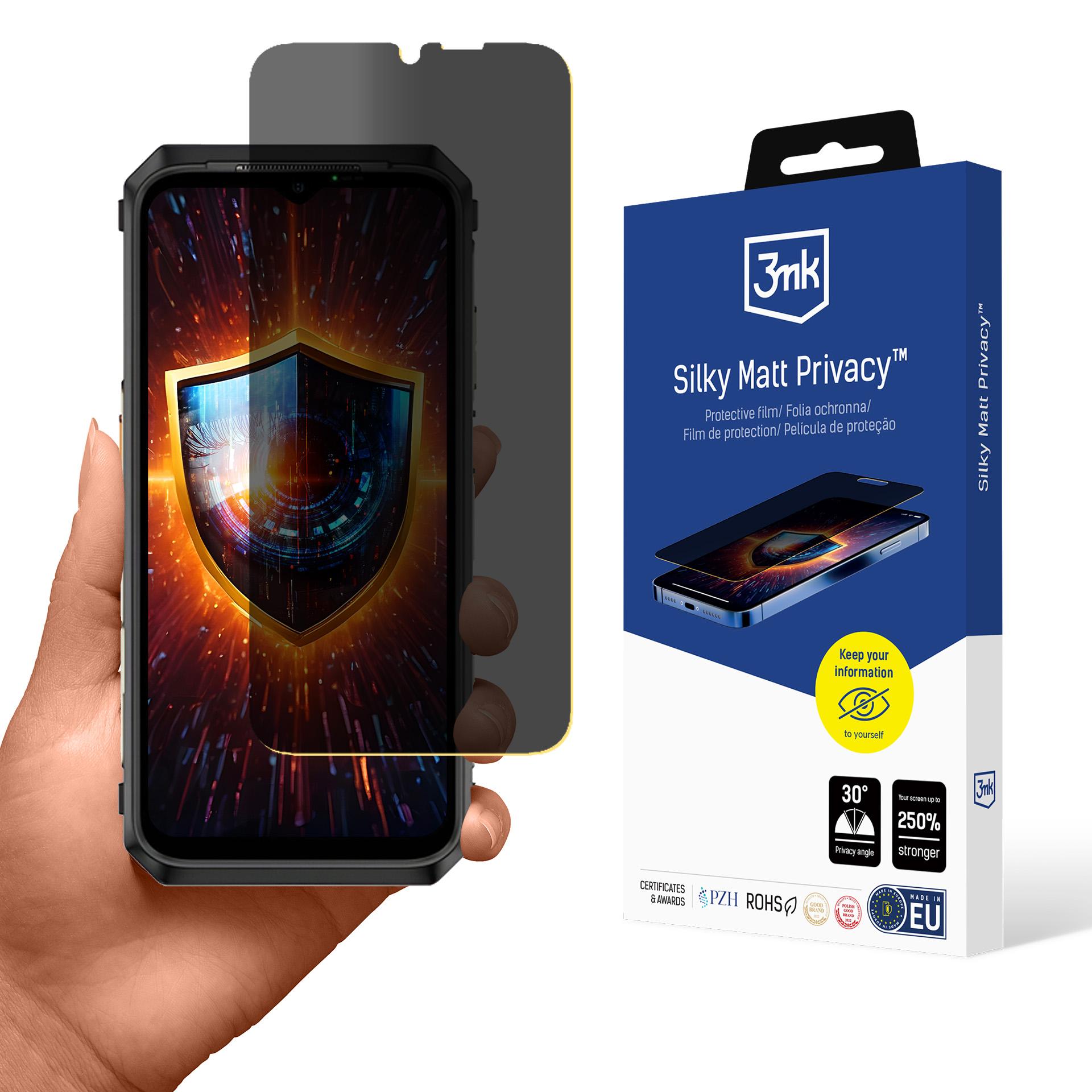 3mk Silky Matt privatlivsbeskyttelsesfilm til Ulefone Power Armor 18 / 18T / 18 Ultra