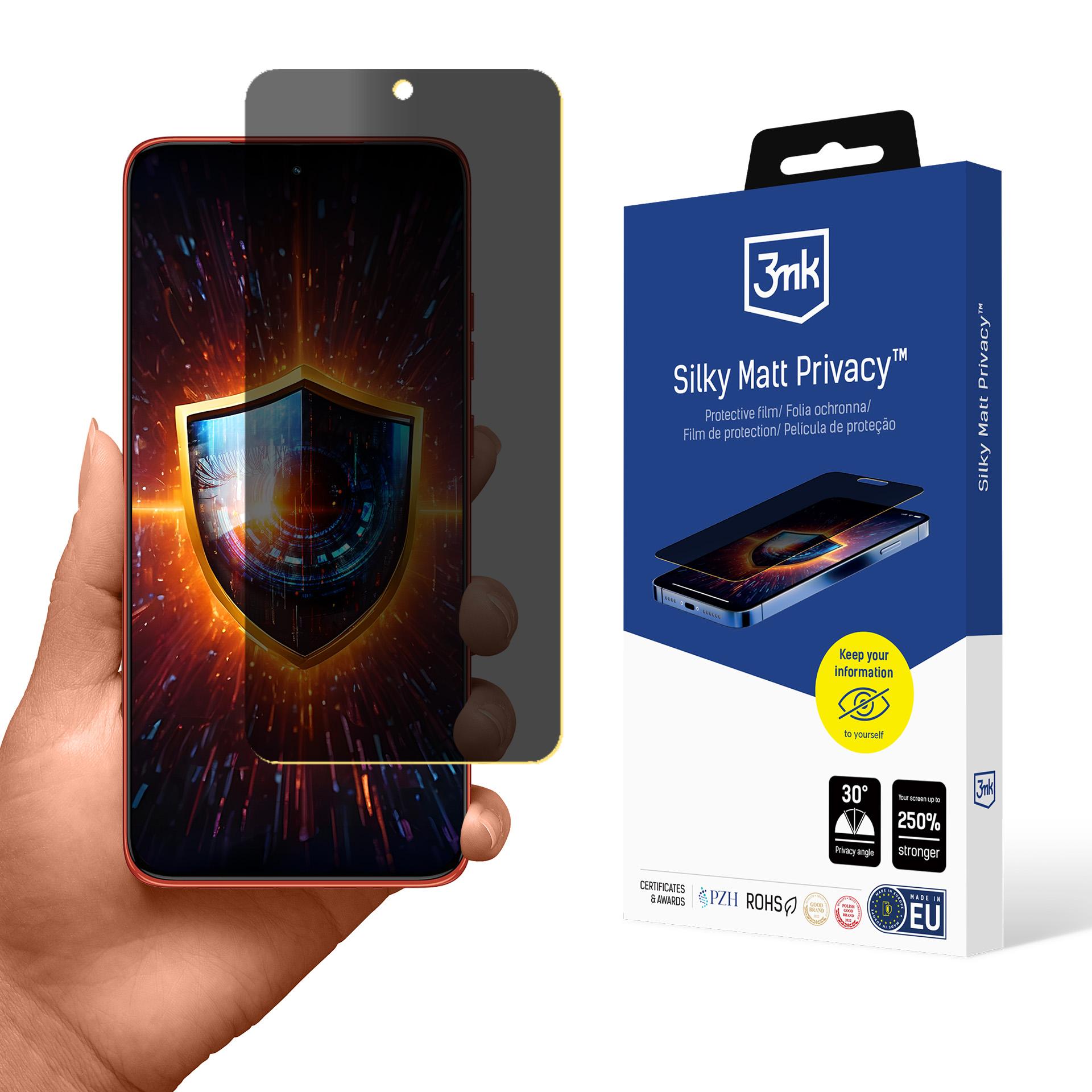 3mk Silky Matt Privacy-skærmbeskytter til Motorola Edge 50 Neo