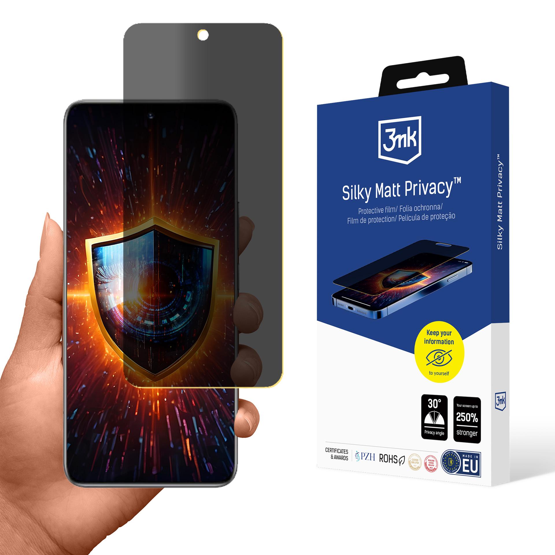 Privatlivsbeskyttende skærmbeskytter 3mk Silky Matt Privacy til Honor 200